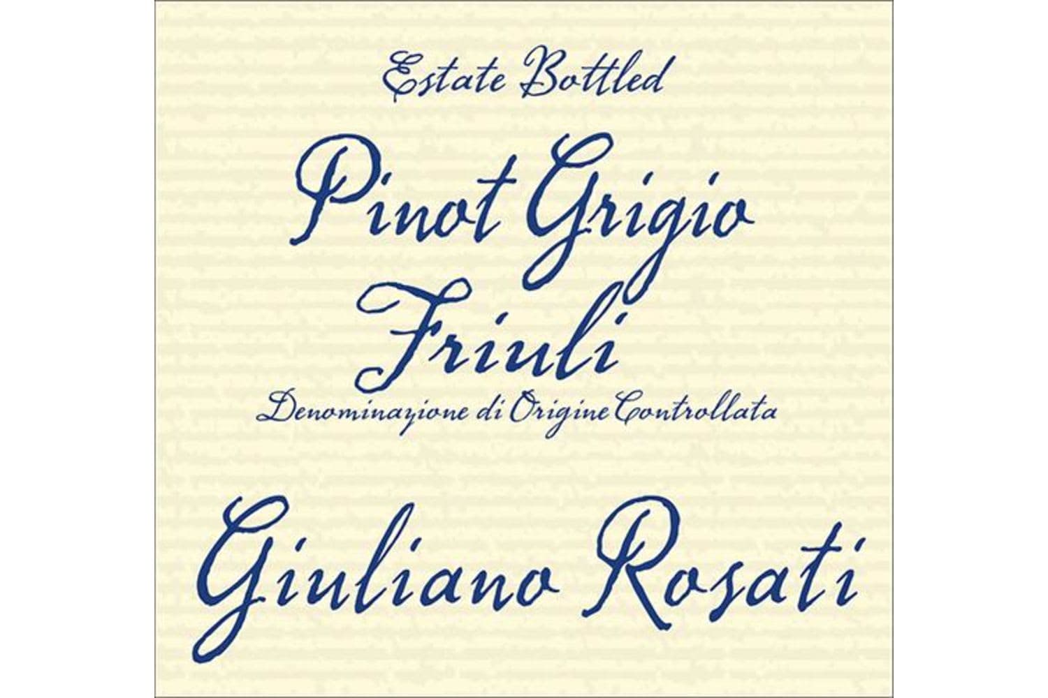 Giuliano Rosati Pinot Grigio Friuli 2024 750mL Bottle