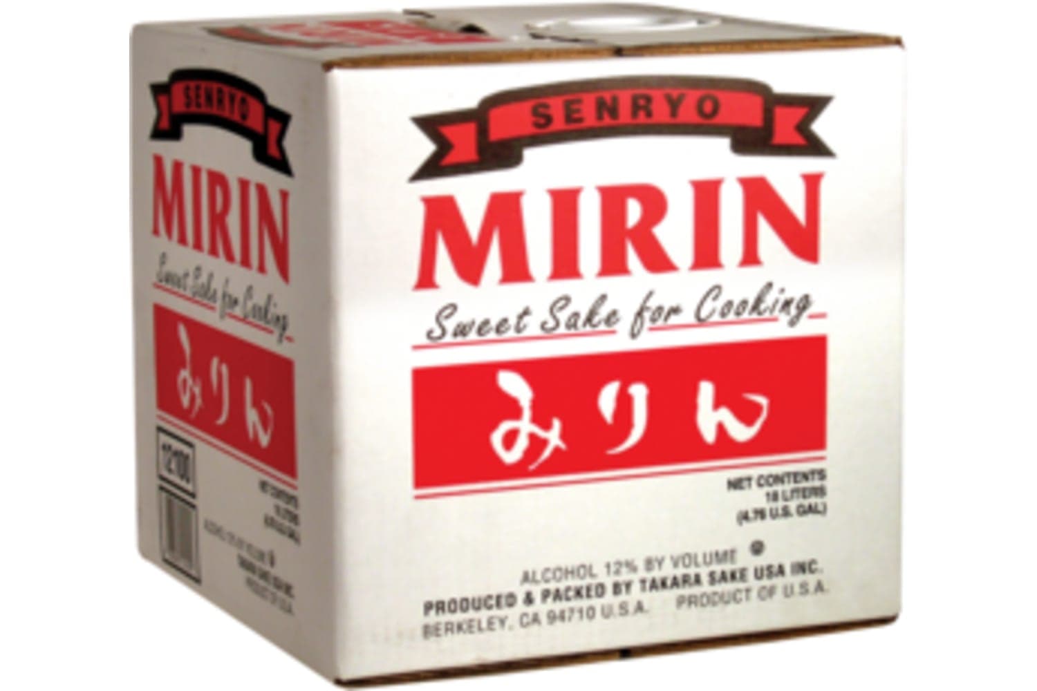 Senryo Mirin Sweet Cooking Sake 18L Bottle