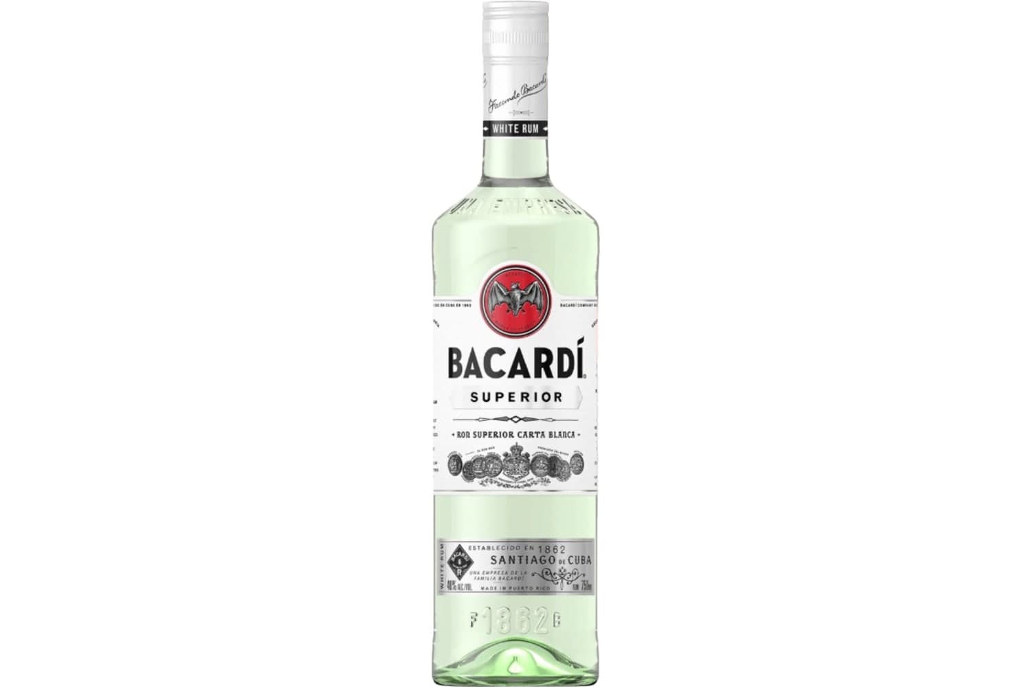 Bacardi Superior White Rum 1L Bottle