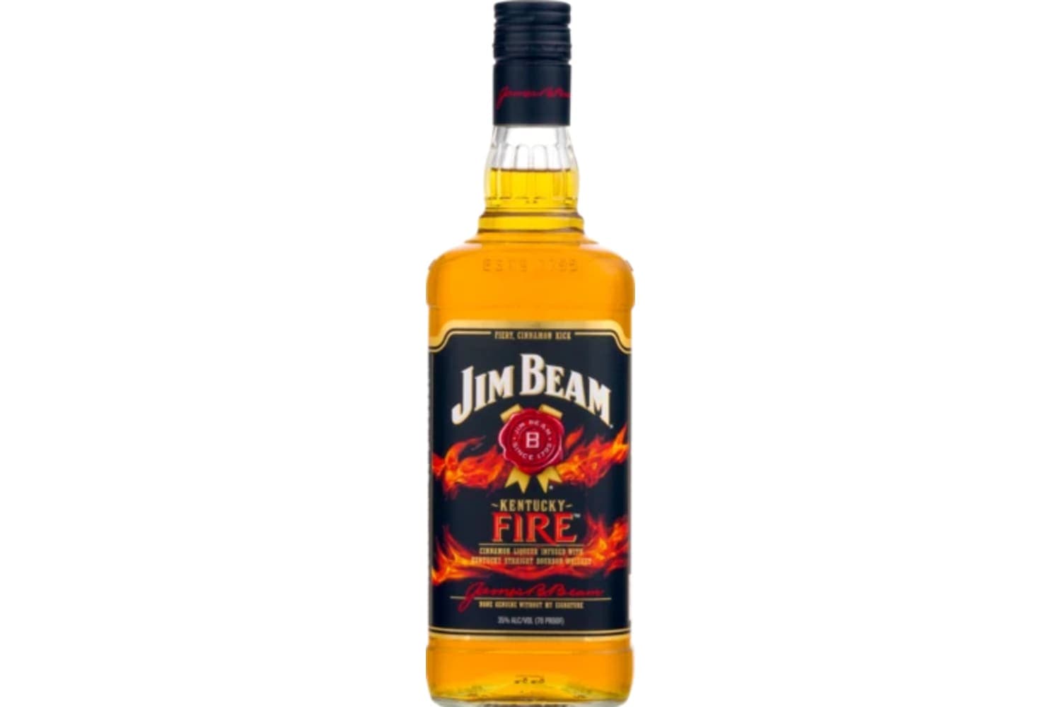 Jim Beam Kentucky Fire Bourbon Whiskey 750mL Bottle