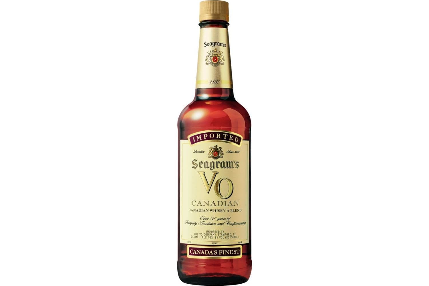 Seagram's VO Blended Canadian Whisky 750mL Bottle