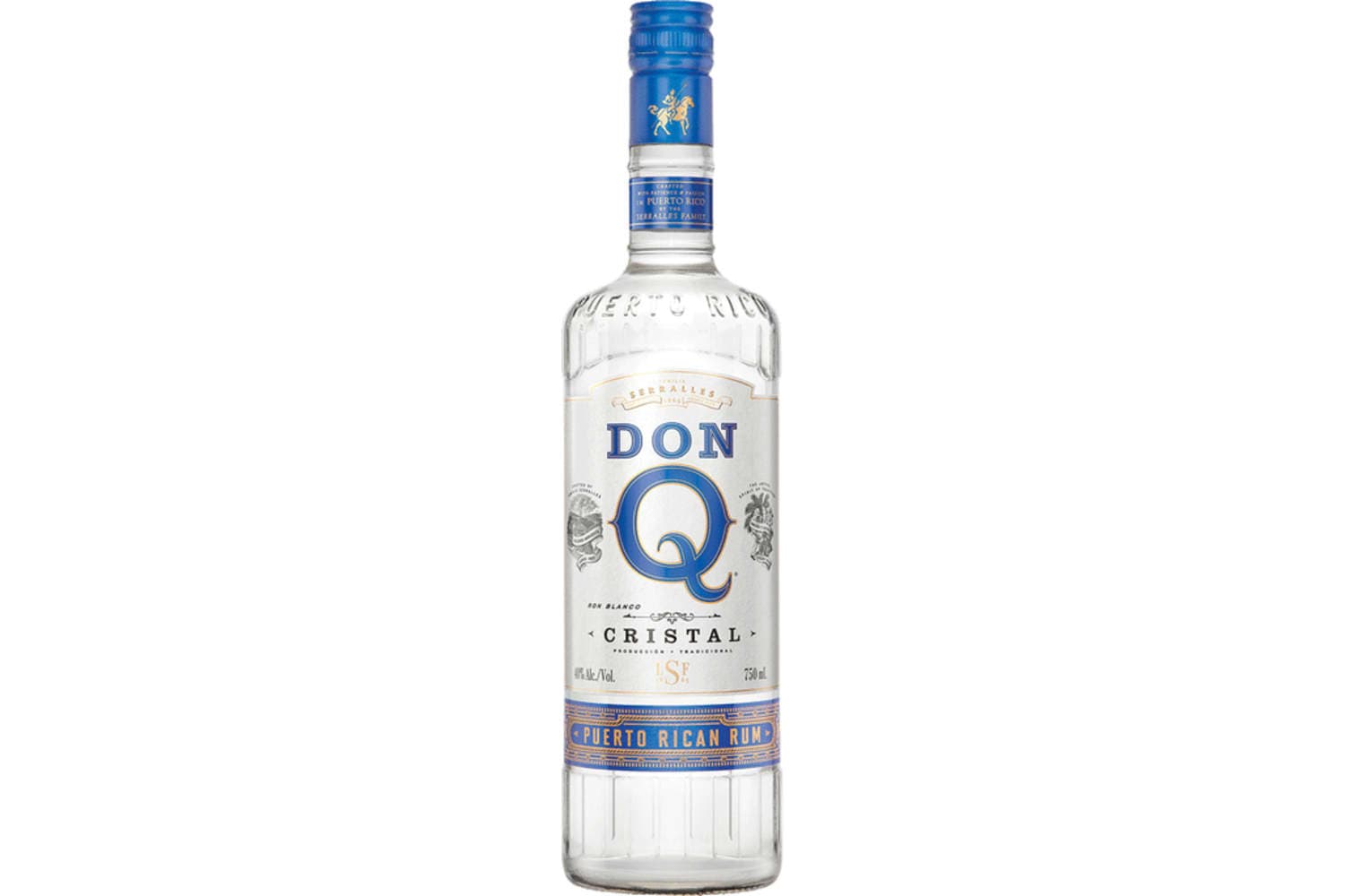 Don Q Cristal Rum 1L Bottle