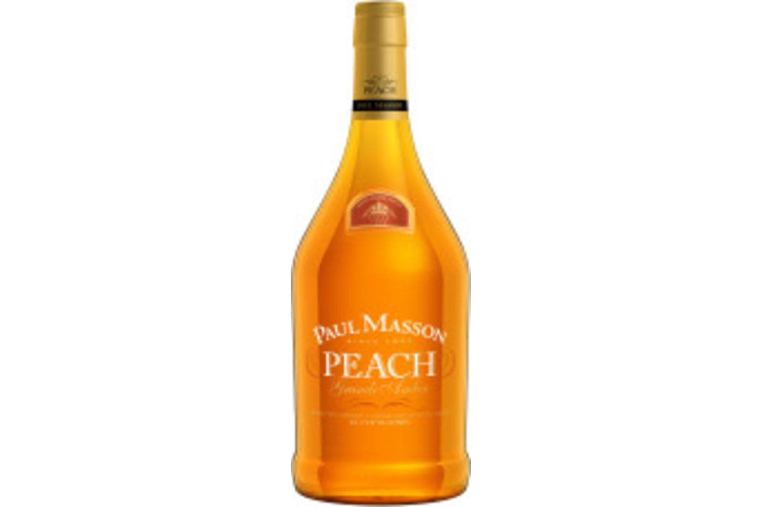 Paul Masson Amber Peach Brandy 1.75L Bottle