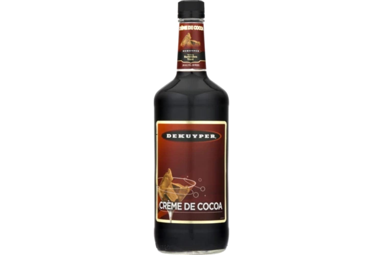 DeKuyper Creme de Cacao Dark 750mL Bottle