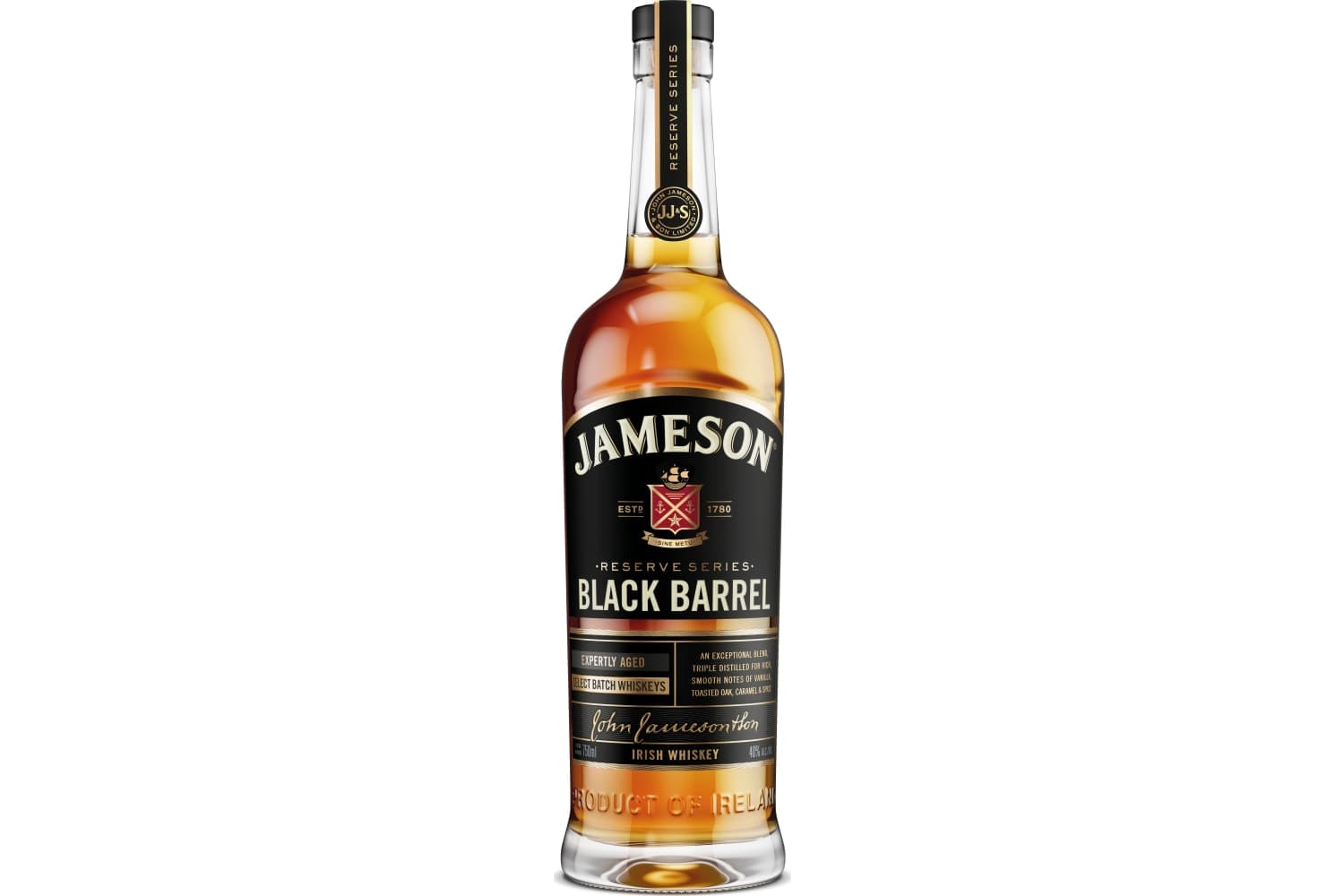 Jameson Black Barrel Irish Whiskey 750mL Bottle
