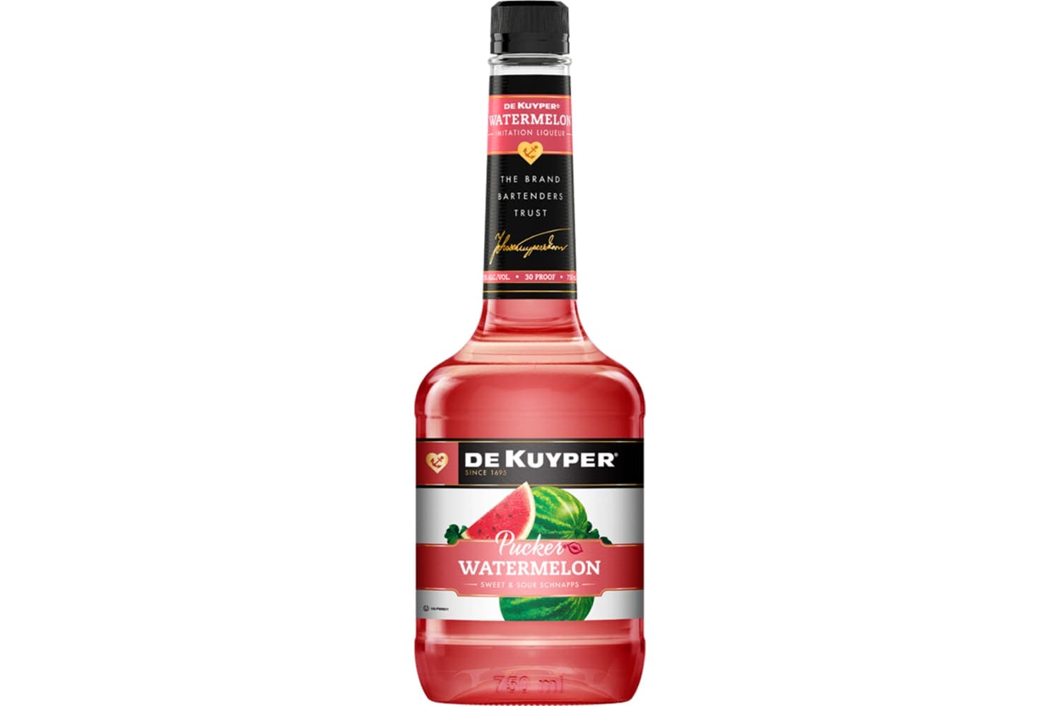 DeKuyper Pucker Watermelon Schnapps 1L Bottle