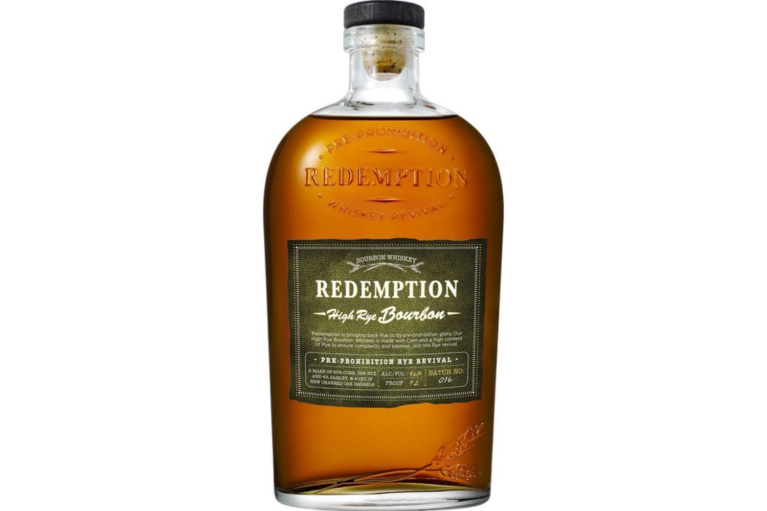 Redemption High Rye Bourbon 750mL Bottle