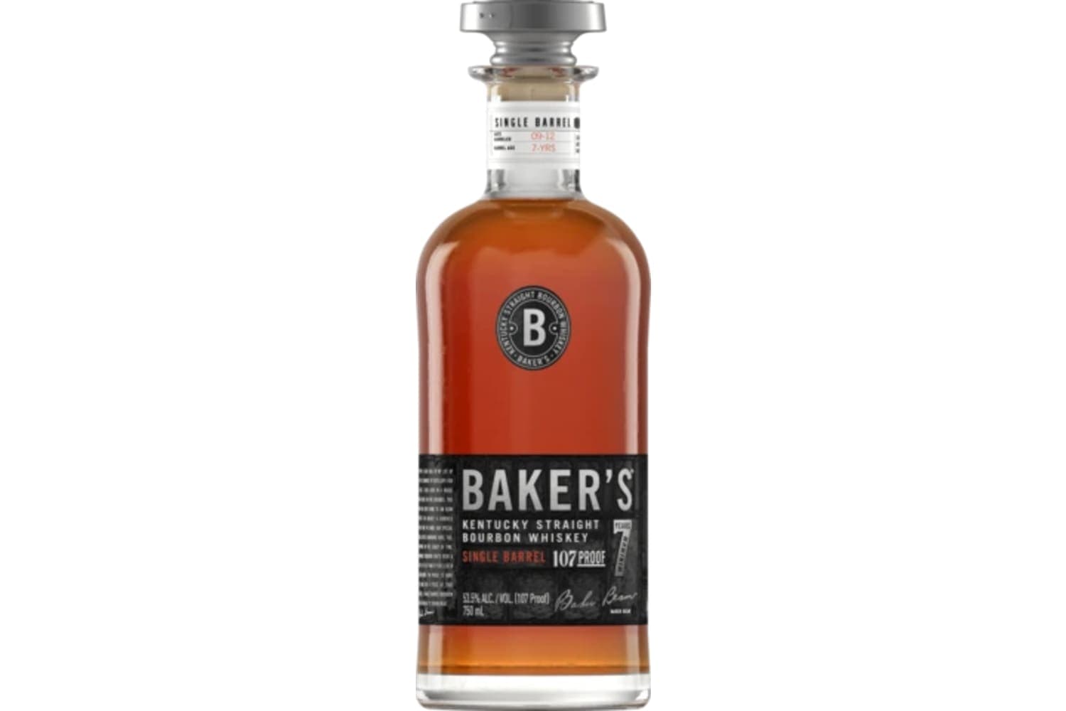 Baker's Bourbon 7 Year Single Barrel 750mL Bottle