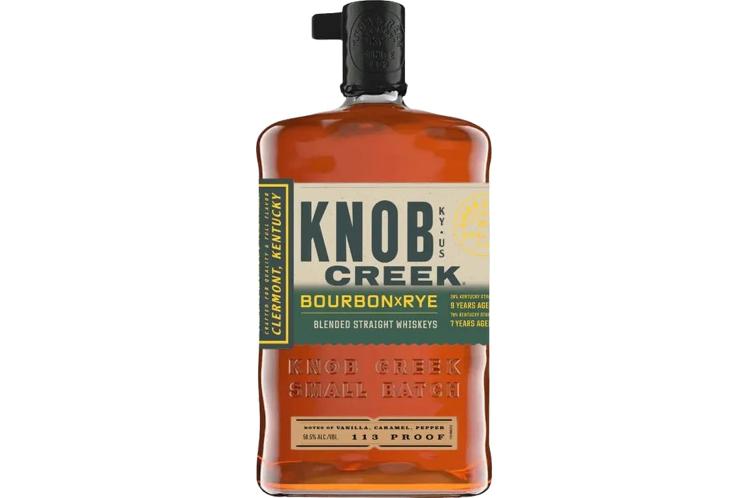 Knob Creek Bourbon X Rye Blended Straight Whiskeys 113 Proof 750mL Bottle