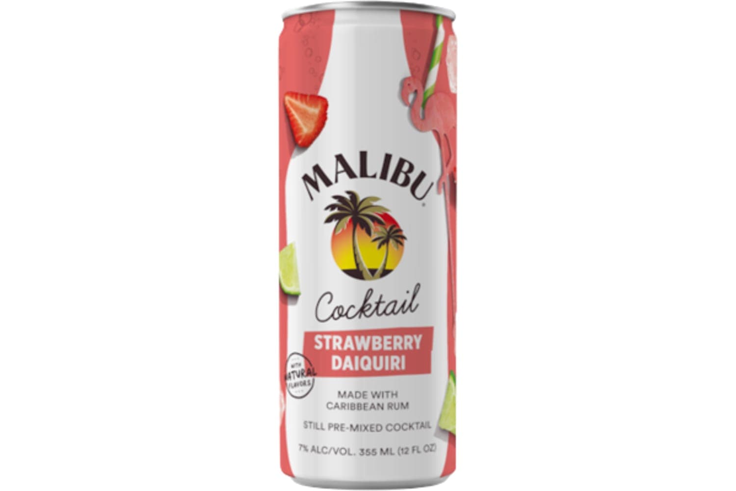 Malibu Strawberry Daiquiri Cocktail 12oz Can