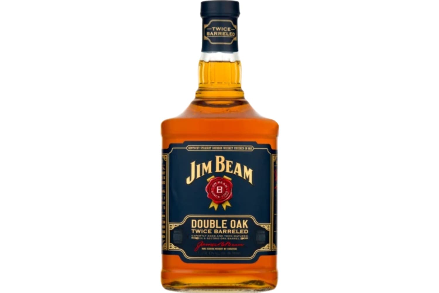 Jim Beam Double Oak Straight Bourbon Whiskey 750mL Bottle