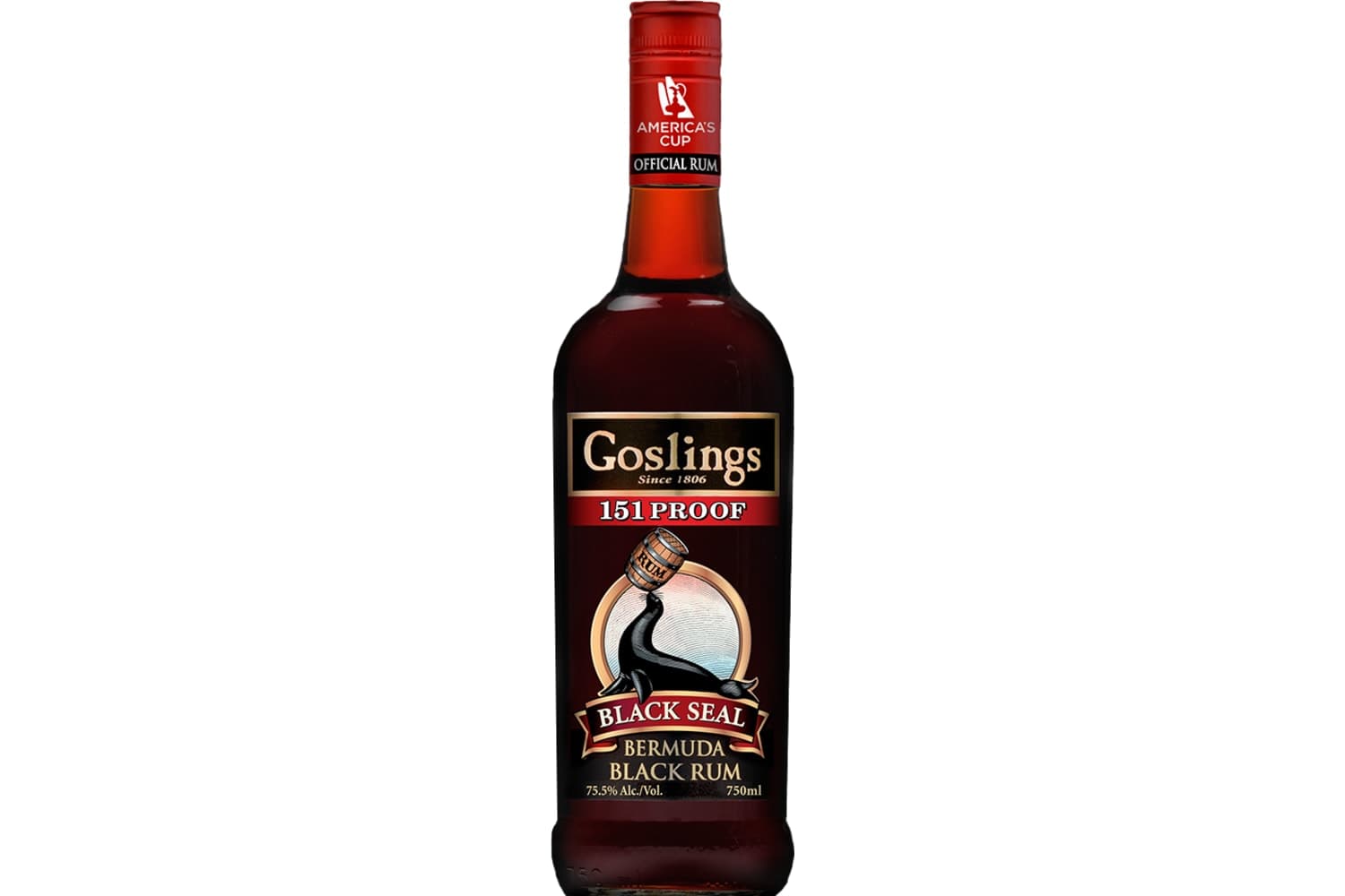Goslings Black Rum 151 Proof 1L Bottle