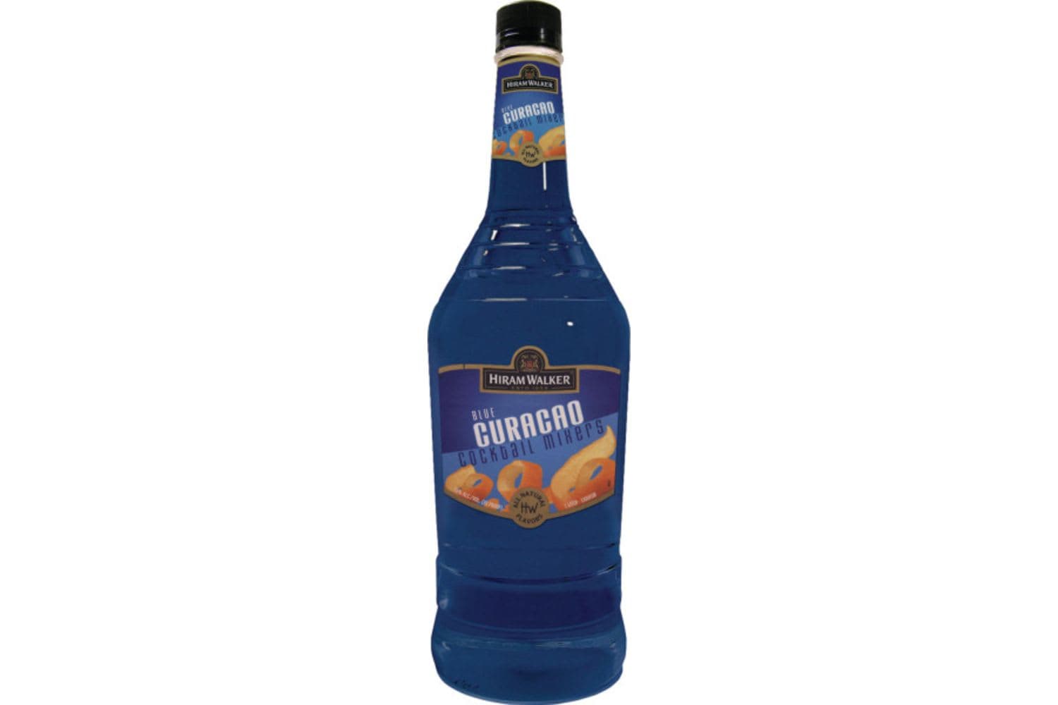 Hiram Walker Blue Curacao 750mL Bottle