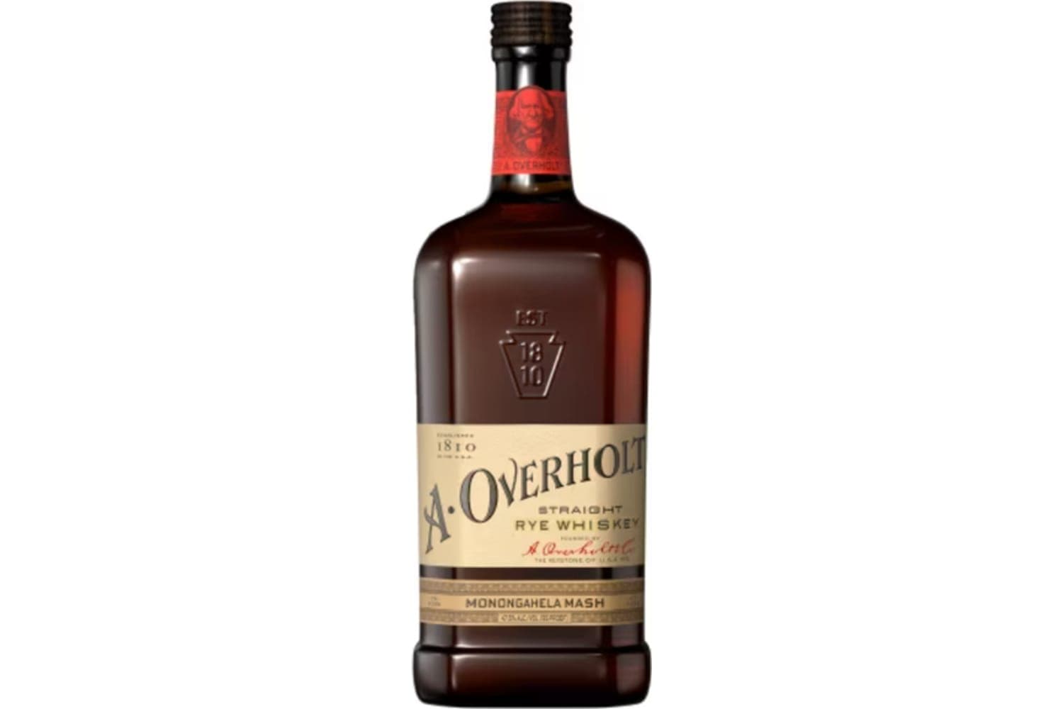 Old Overholt A. Overholt Monongahela Mash Straight Rye Whiskey 750mL Bottle