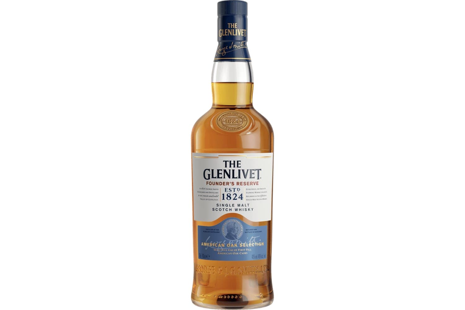 The Glenlivet American Oak Selection Founder's Reserve Single Malt Scotch Whisky 750mL Bottle