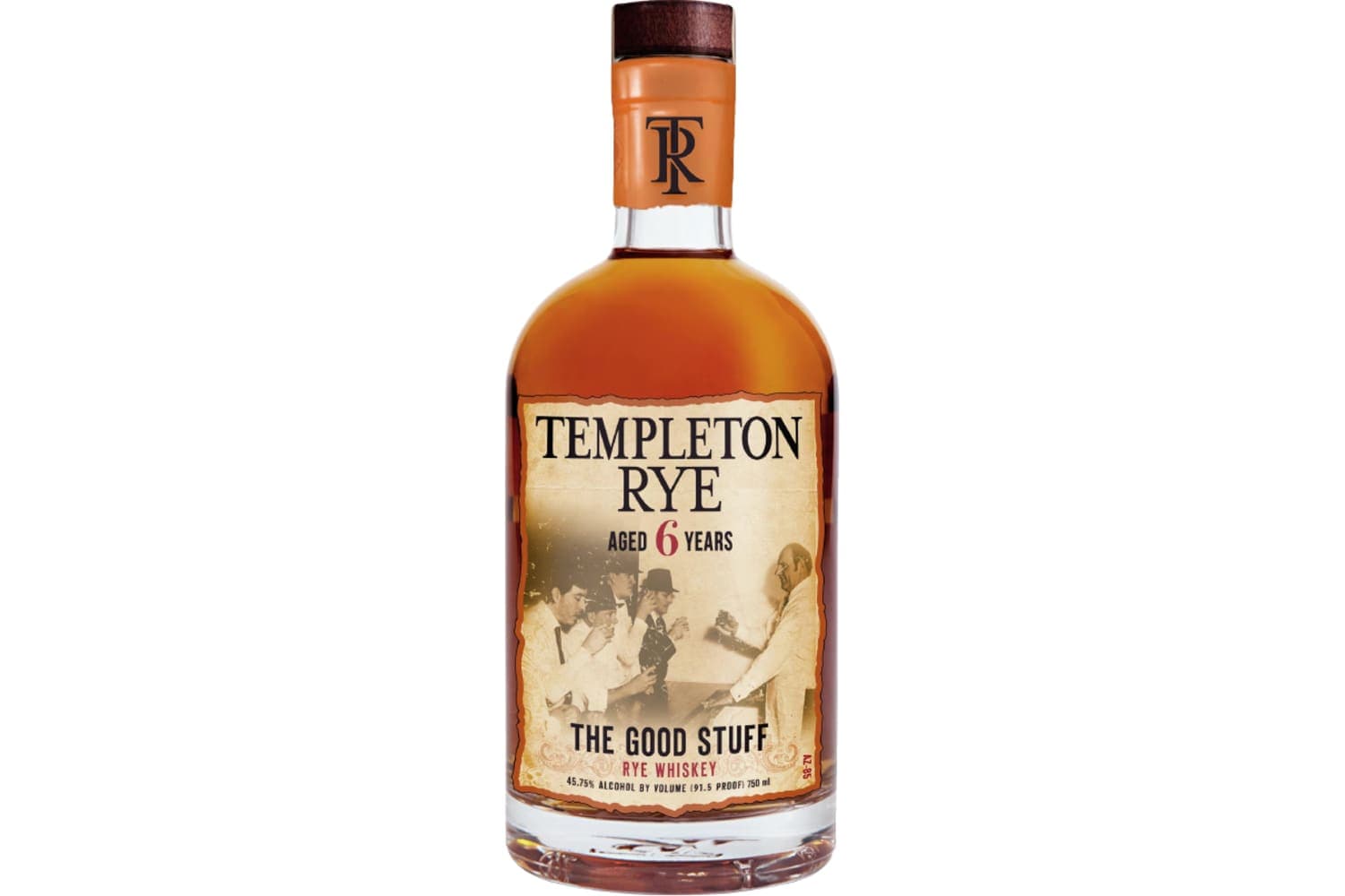 Templeton The Good Stuff 6 Year Old Rye Whiskey 750mL Bottle