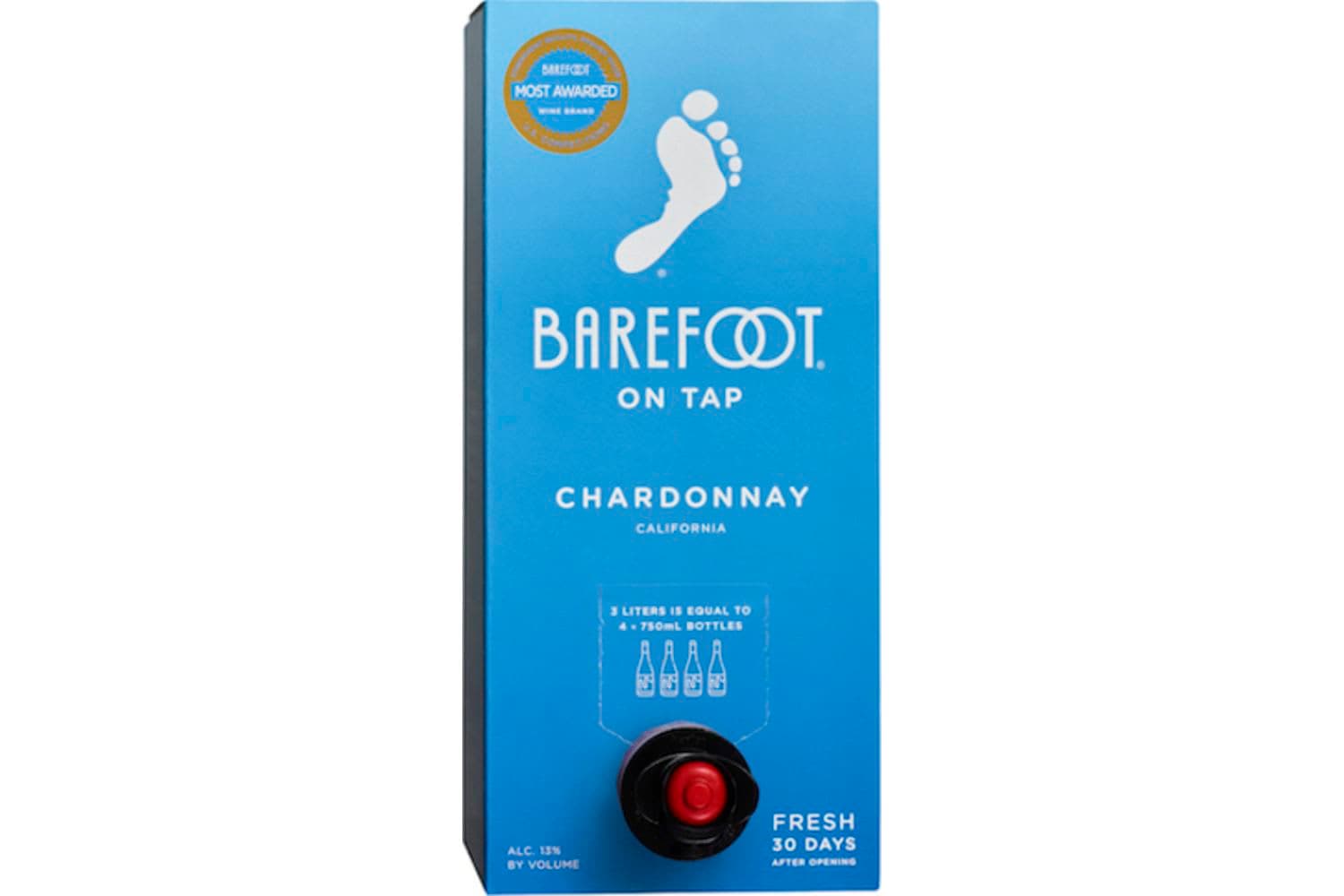 Barefoot On Tap Chardonnay 3L Box