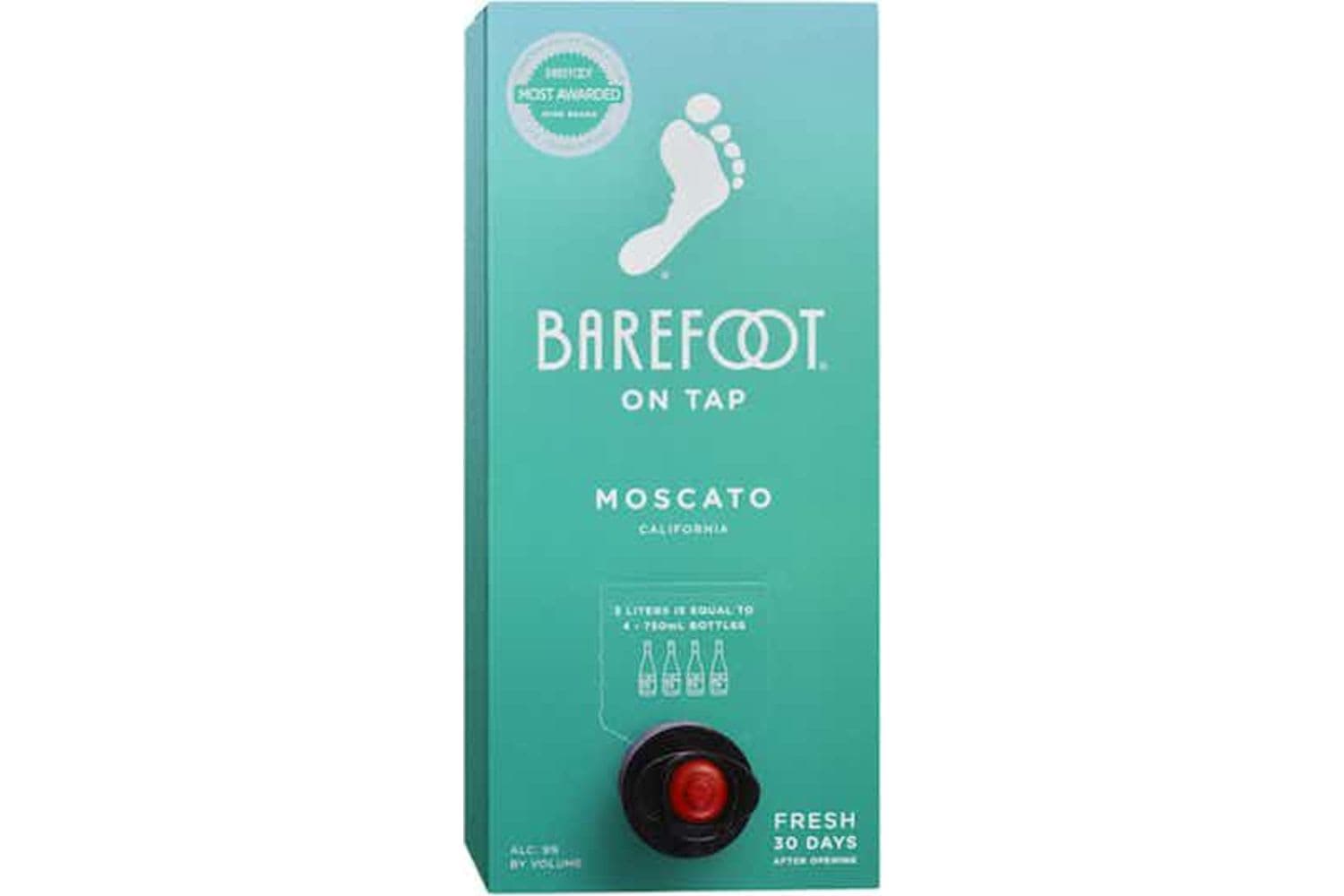Barefoot On Tap Moscato 3L Box