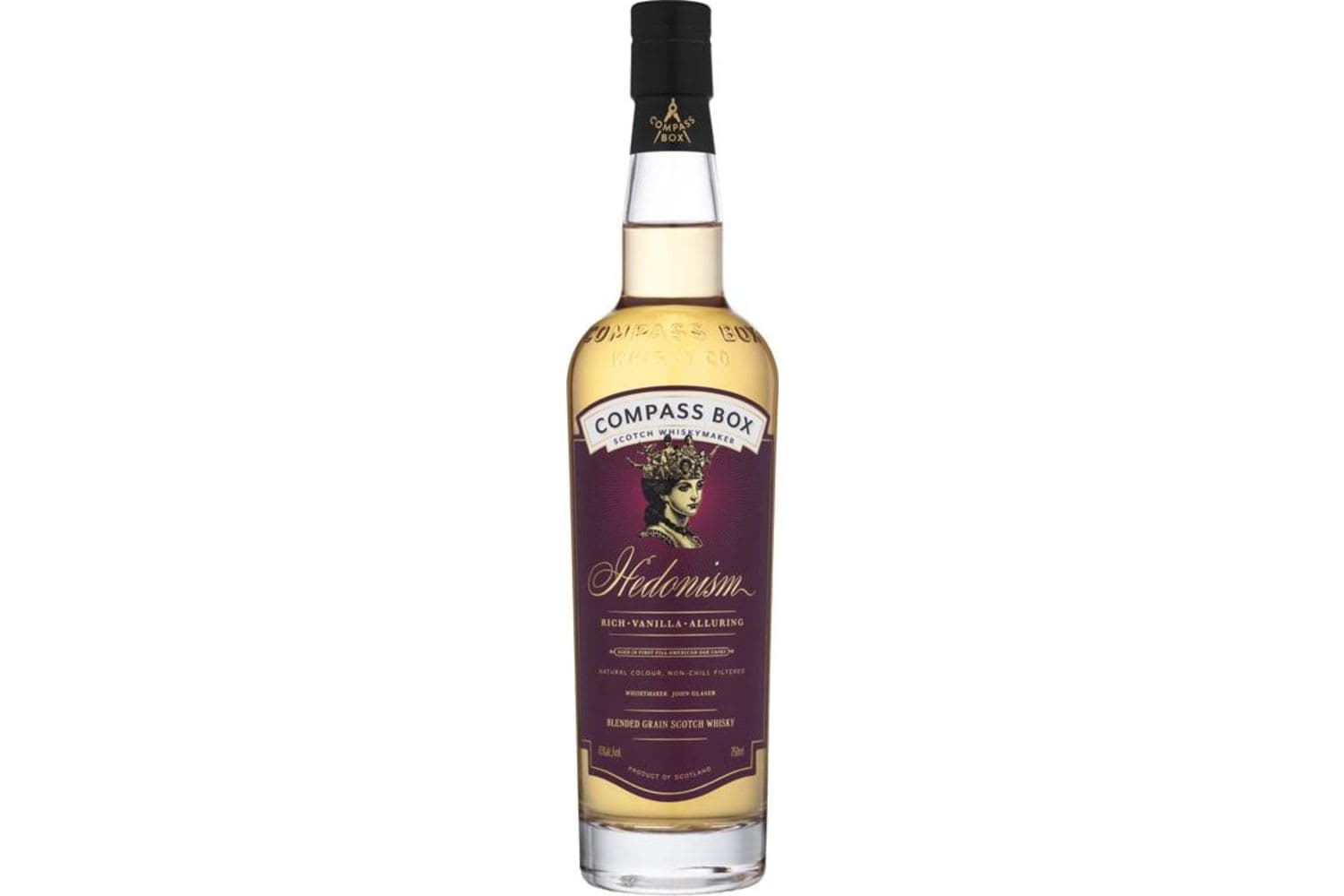 Compass Box Hedonism Blended Grain Scotch Whiskey 750mL Bottle
