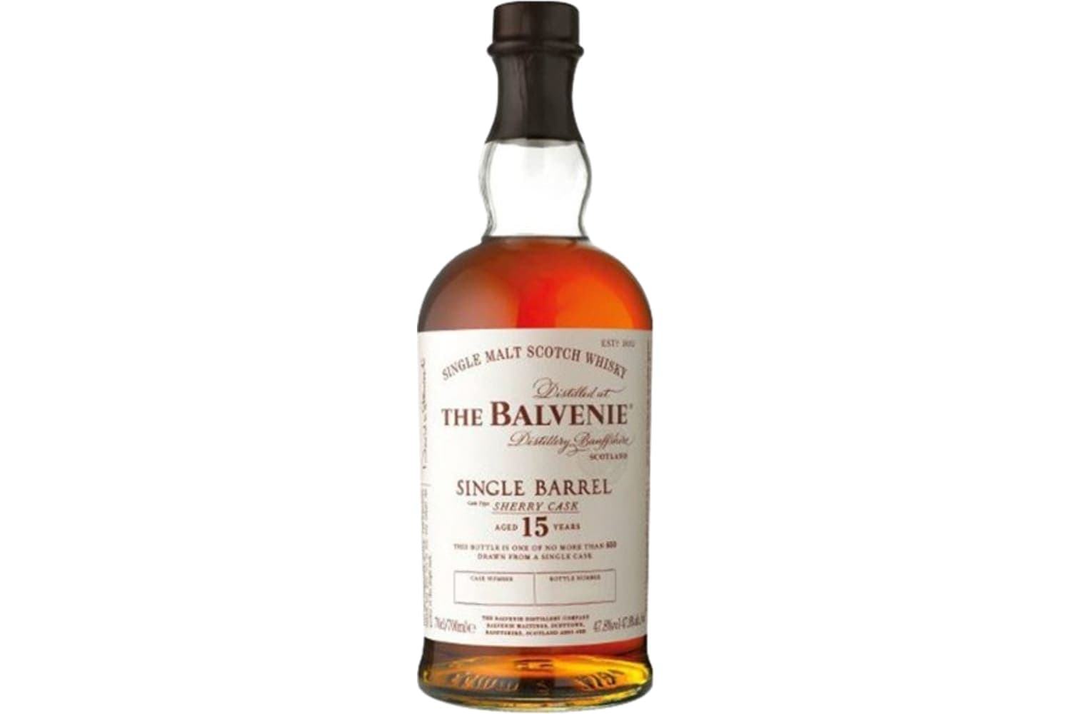 The Balvenie Single Barrel Sherry Cask 15 Year Old Single Malt Scotch Whisky 750mL Bottle