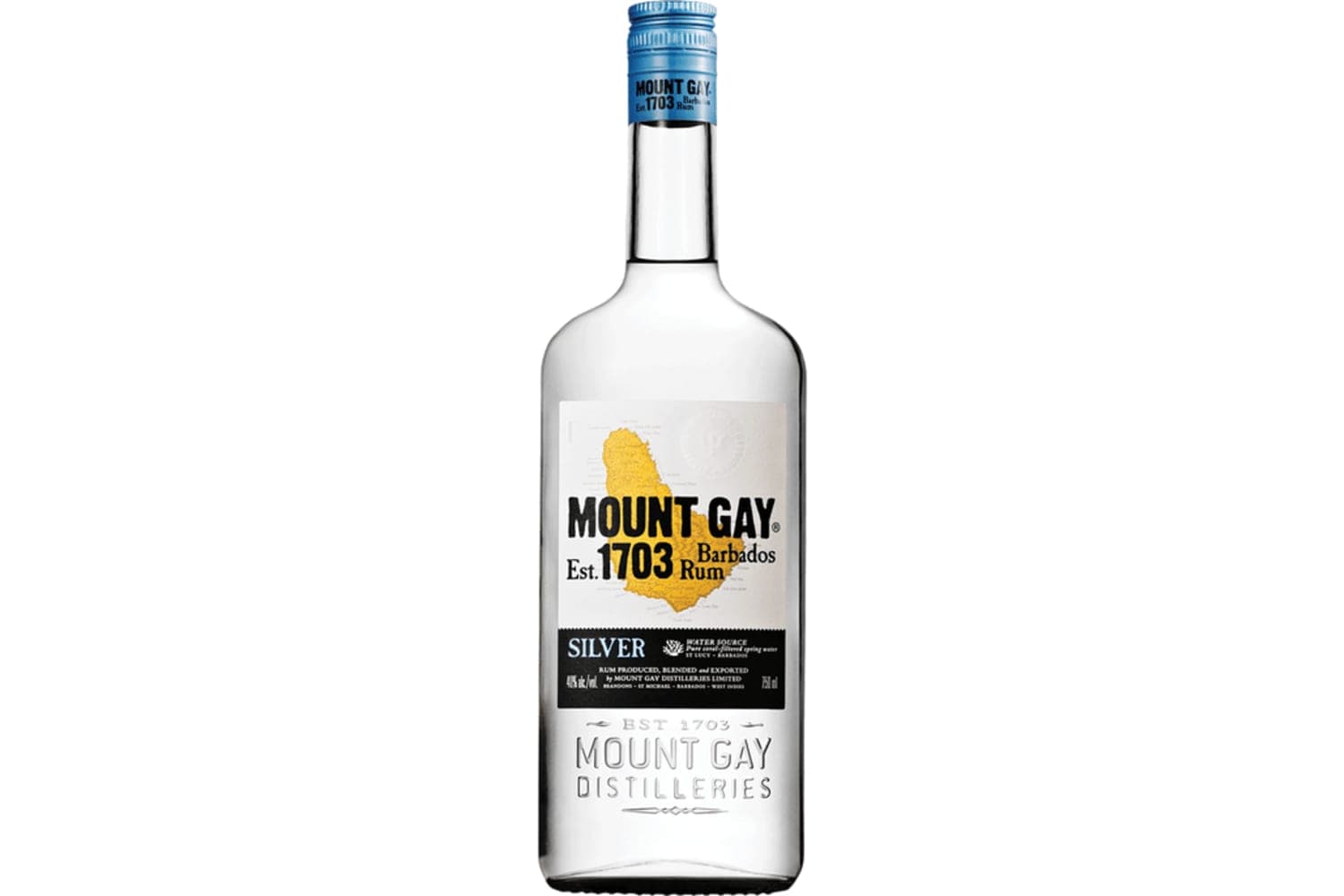 Mount Gay Silver Rum 1L Bottle