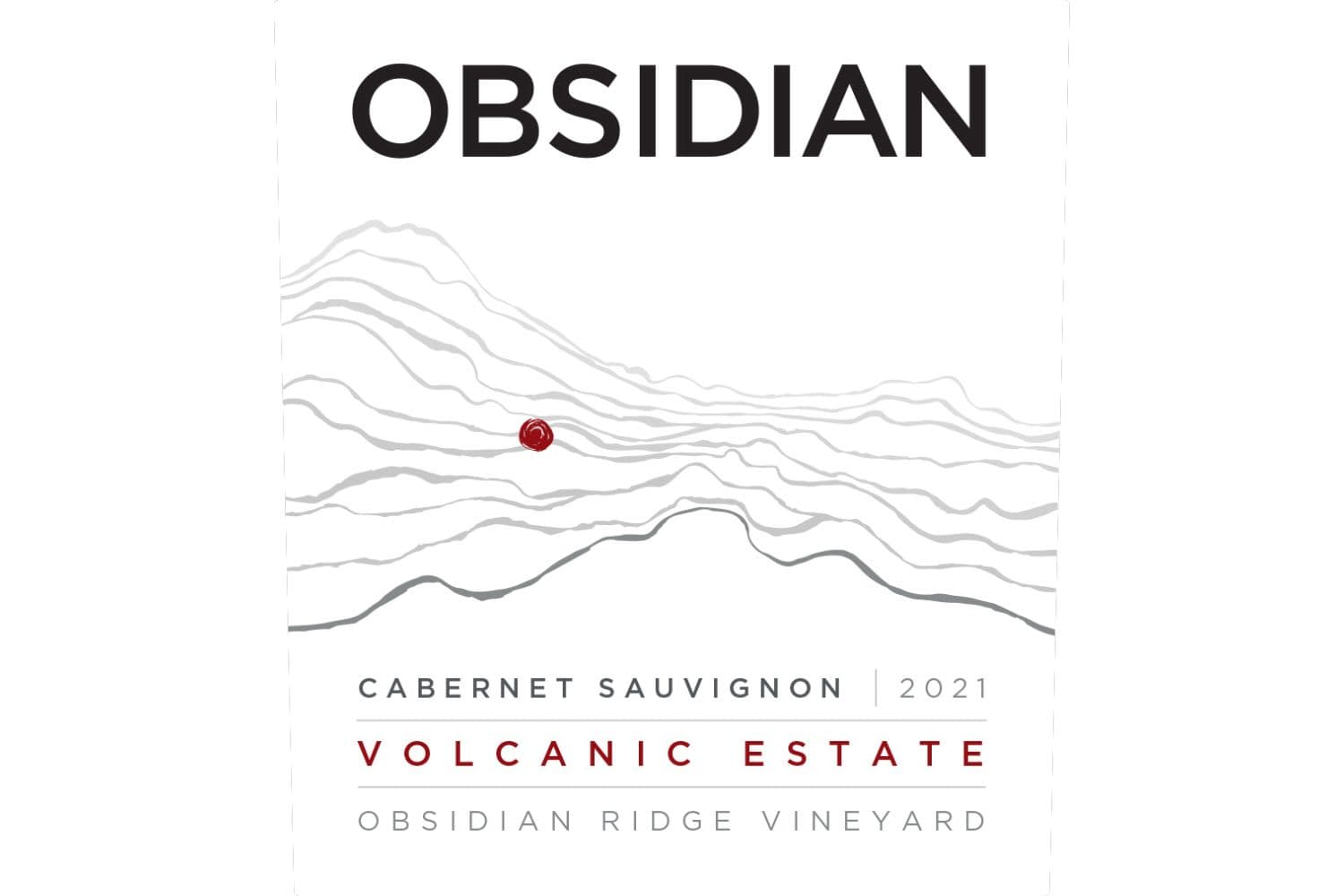 Obsidian Ridge Cabernet Sauvignon Obsidian Ridge Vineyard Estate Grown Red Hills Lake County 2022 750mL Bottle