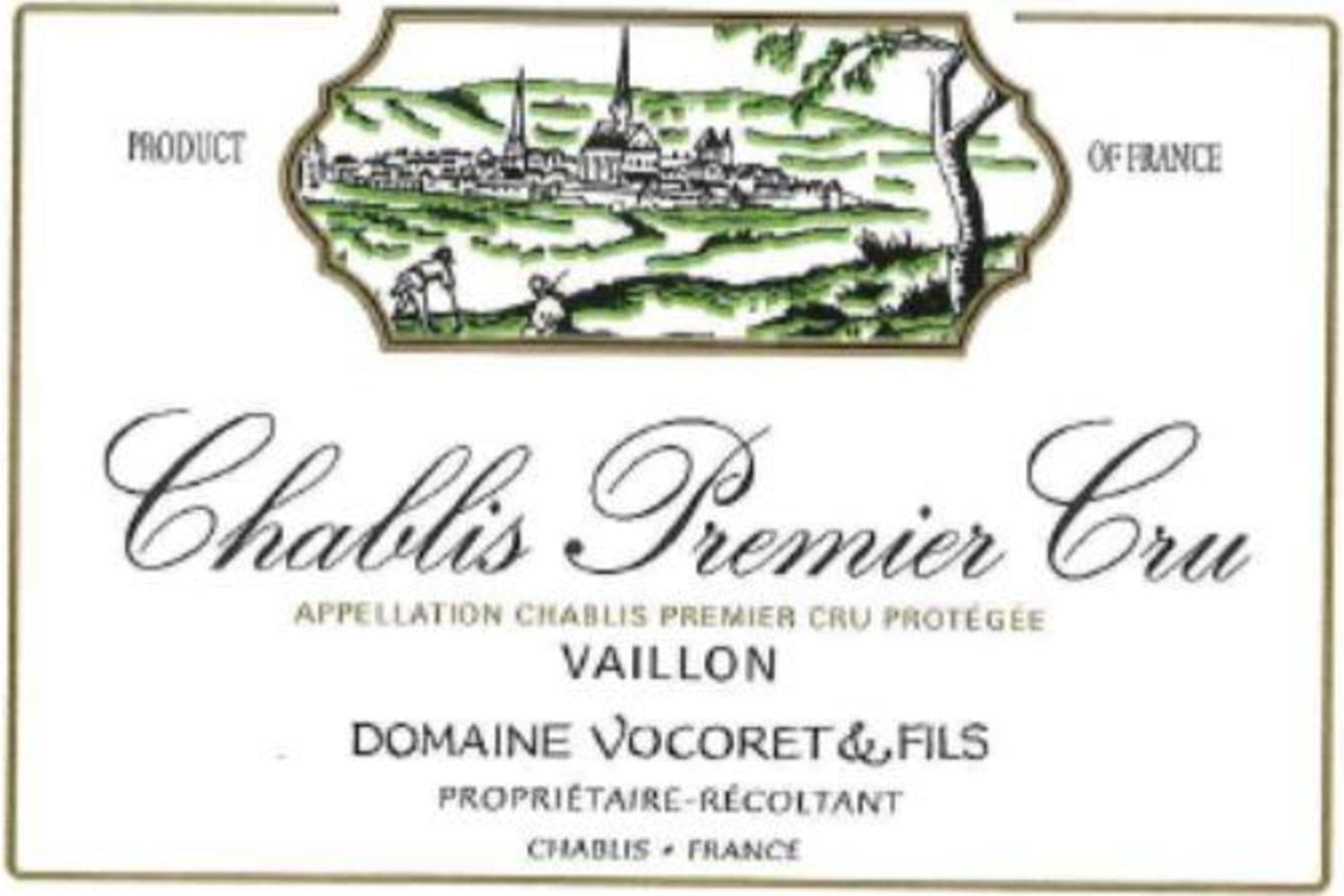 Domaine Vocoret & Fils Chablis 1er Cru Vaillons 2024 750mL Bottle