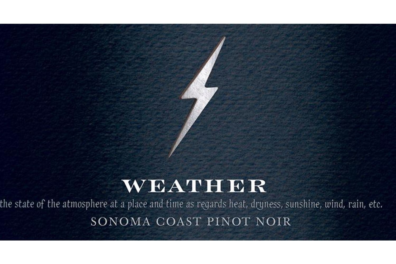 Weather Wines Pinot Noir Sonoma Coast 2021 750mL Bottle