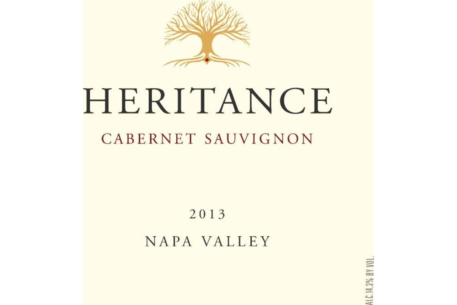 Heritance Napa Valley Cabernet Sauvignon 2018 750mL Bottle