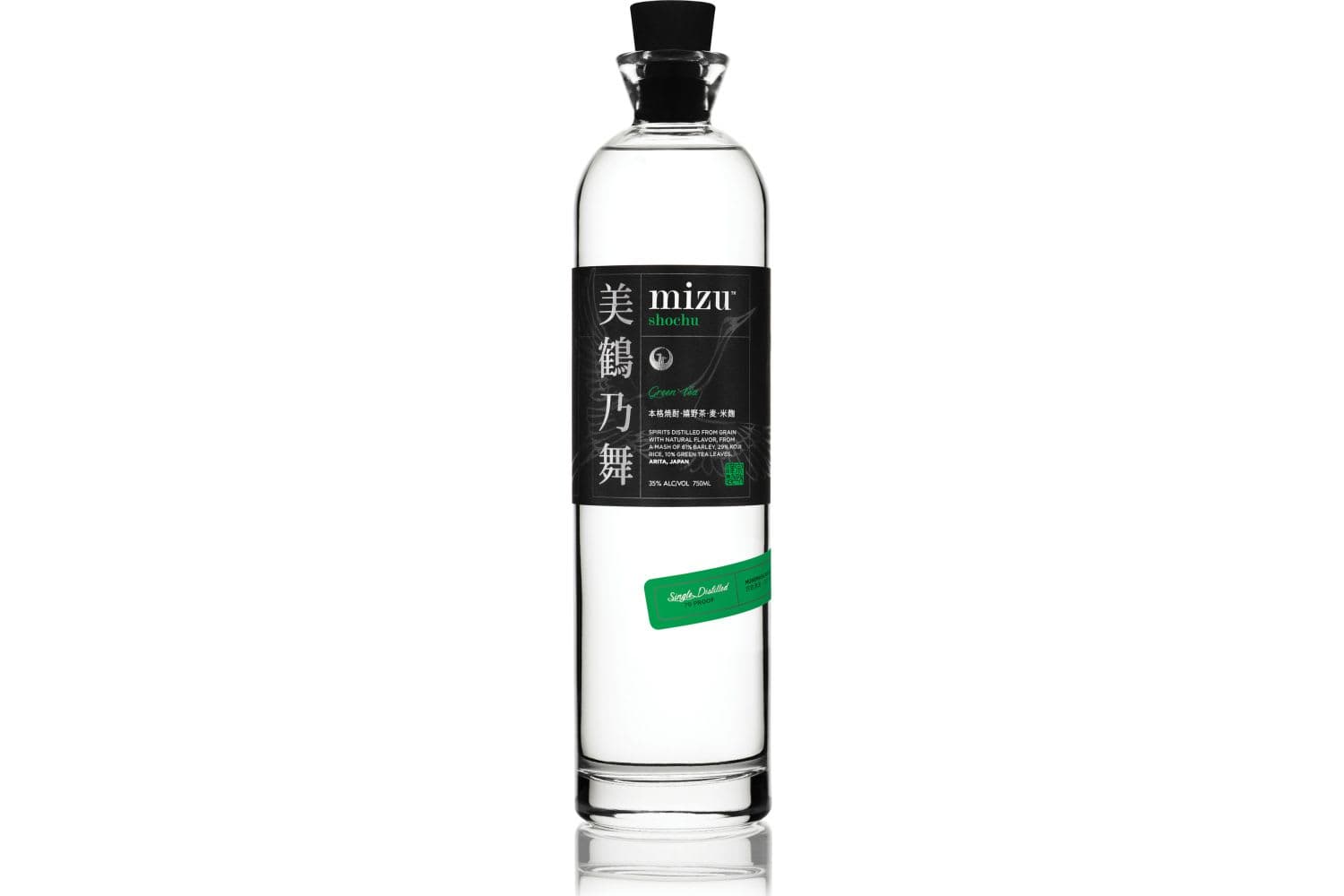 Mizu Shochu Green Tea Shochu 750mL Bottle