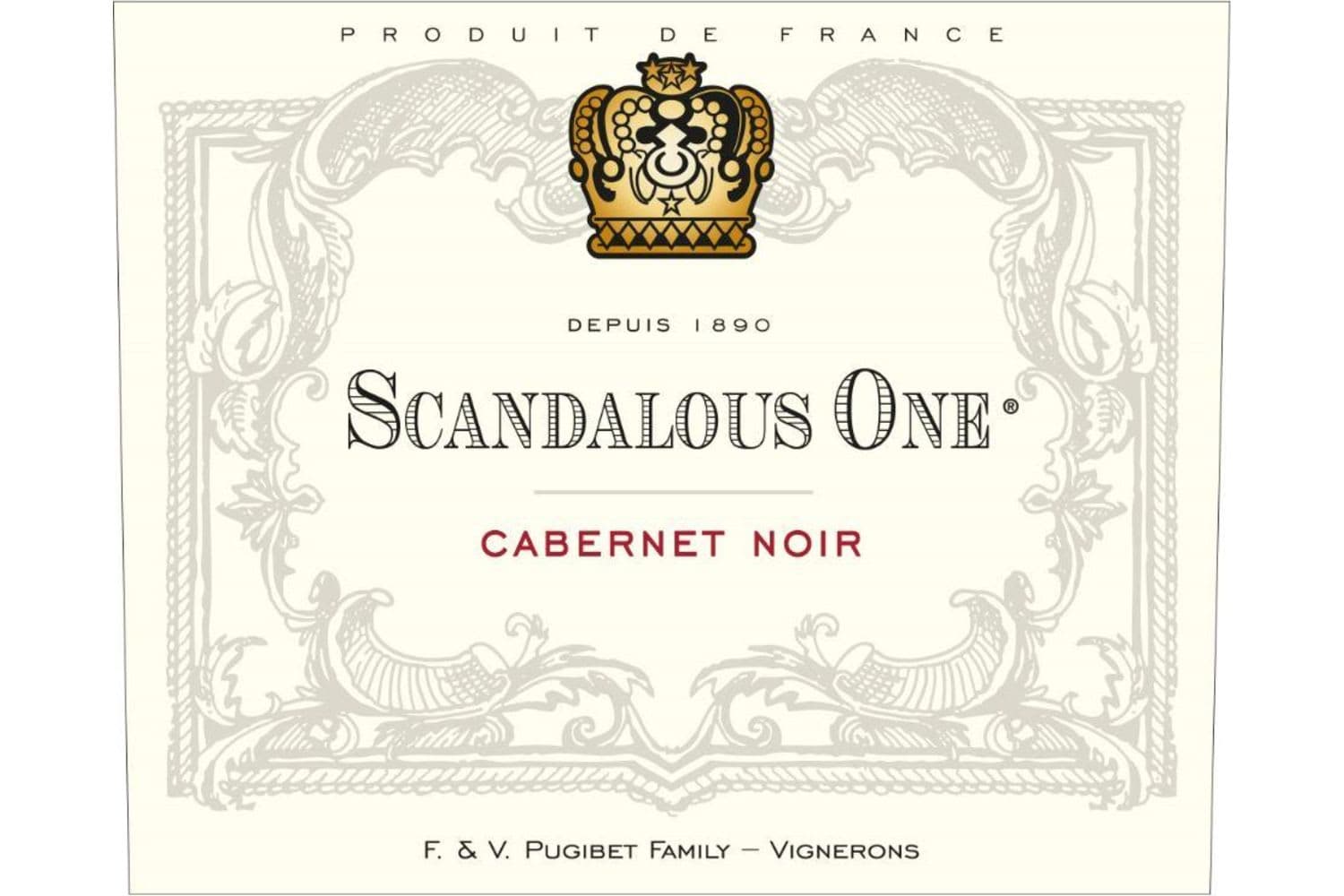 Notorious Scandalous One Cabernet Noir 2019 750mL Bottle