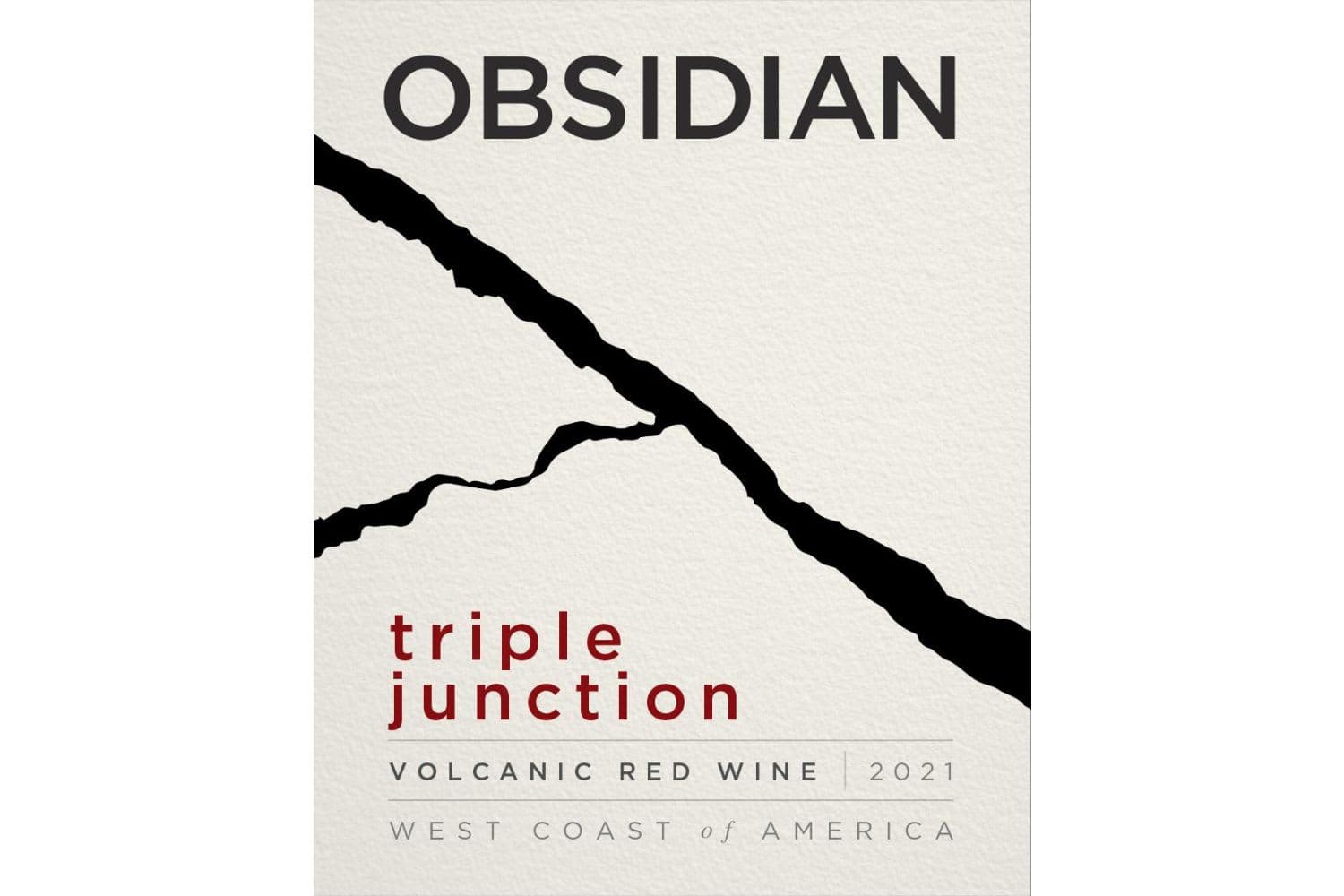 Obsidian Wine Co. Triple Junction Volcanic Red Wine 2022 750mL Bottle