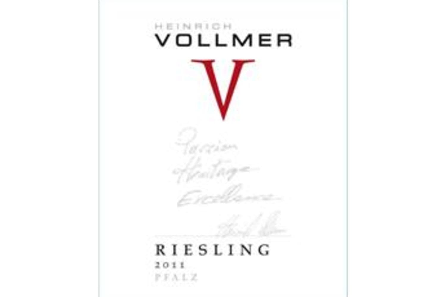 Heinrich Vollmer Riesling Trocken 2020 750mL Bottle
