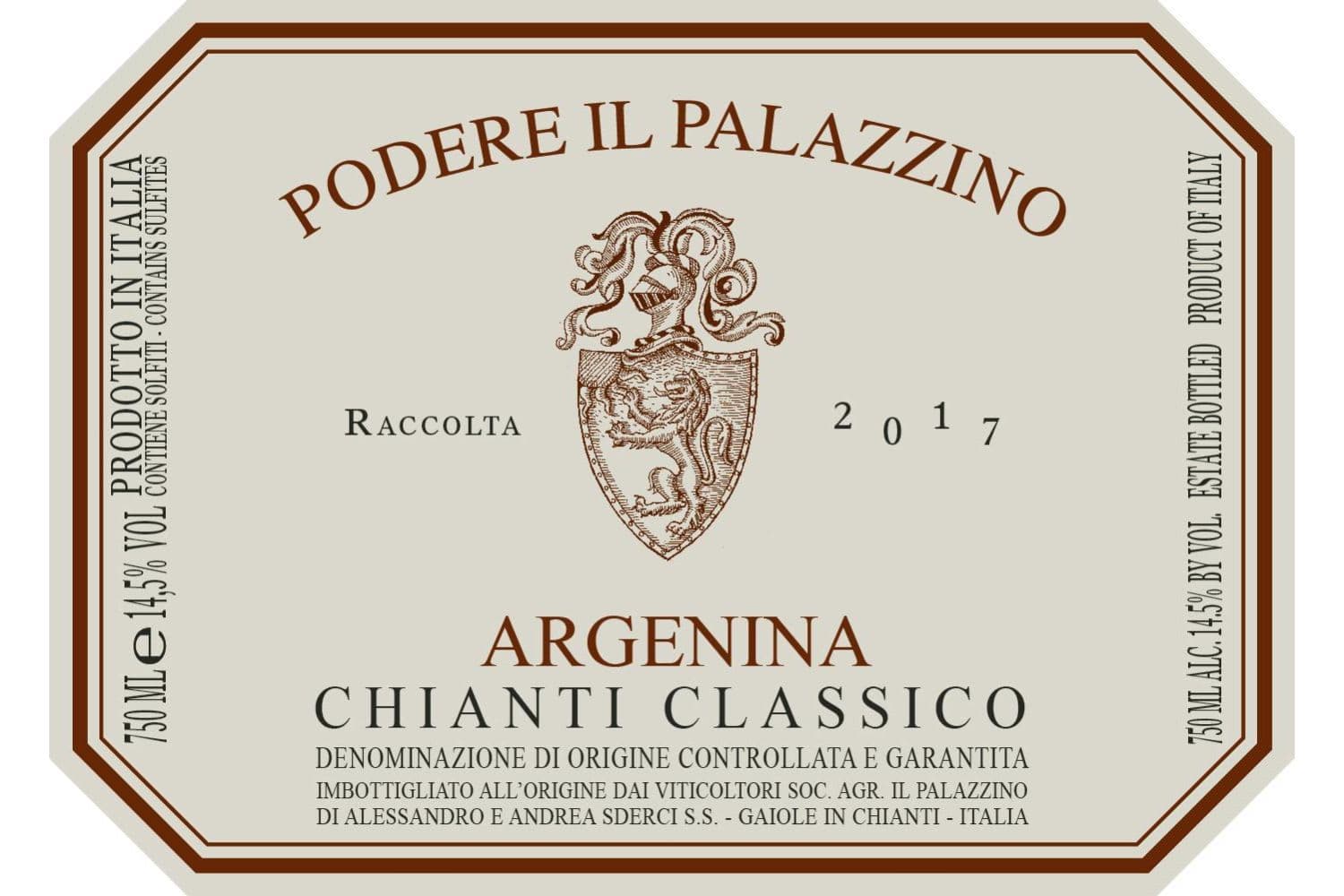 Podere il Palazzino Chianti Classico Argenina 2015 750mL Bottle
