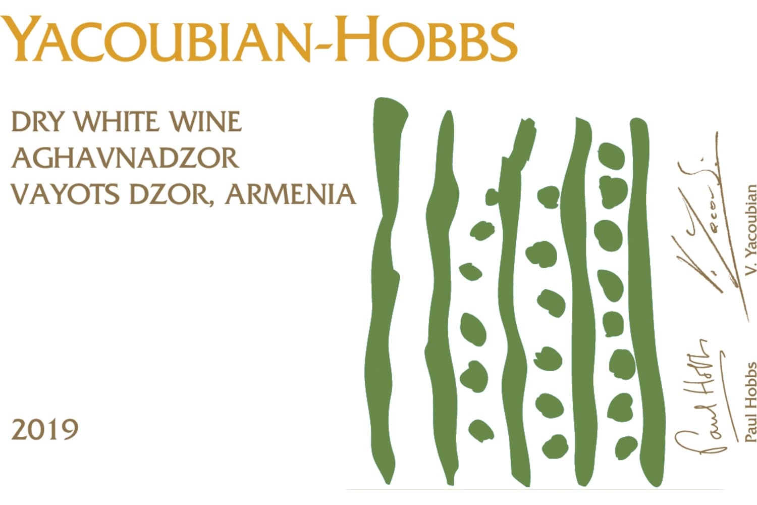 Yacoubian-Hobbs Vayots Dzor Aghavnadzor Dry White 2020 750mL Bottle