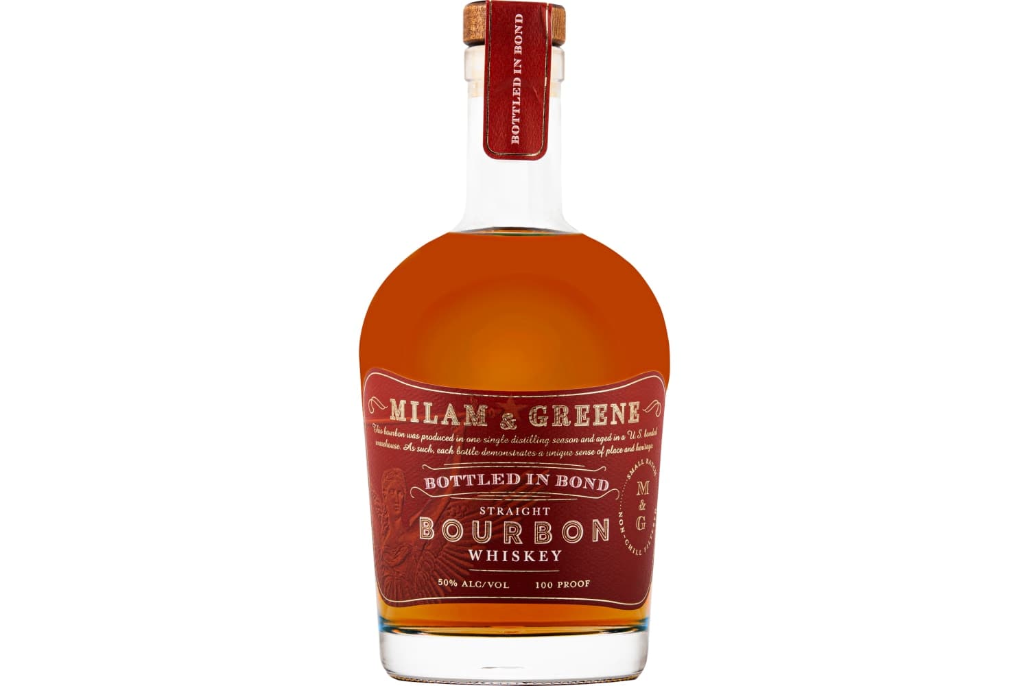 Milam & Greene Bottled-In-Bond Small Batch Straight Bourbon Whiskey 750mL Bottle