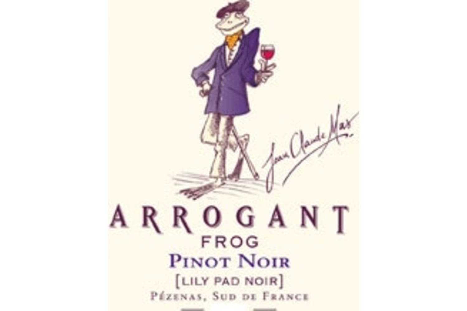 Arrogant Frog Vin de Pays d'Oc Pinot Noir Lily Pad Noir 2022 750mL Bottle
