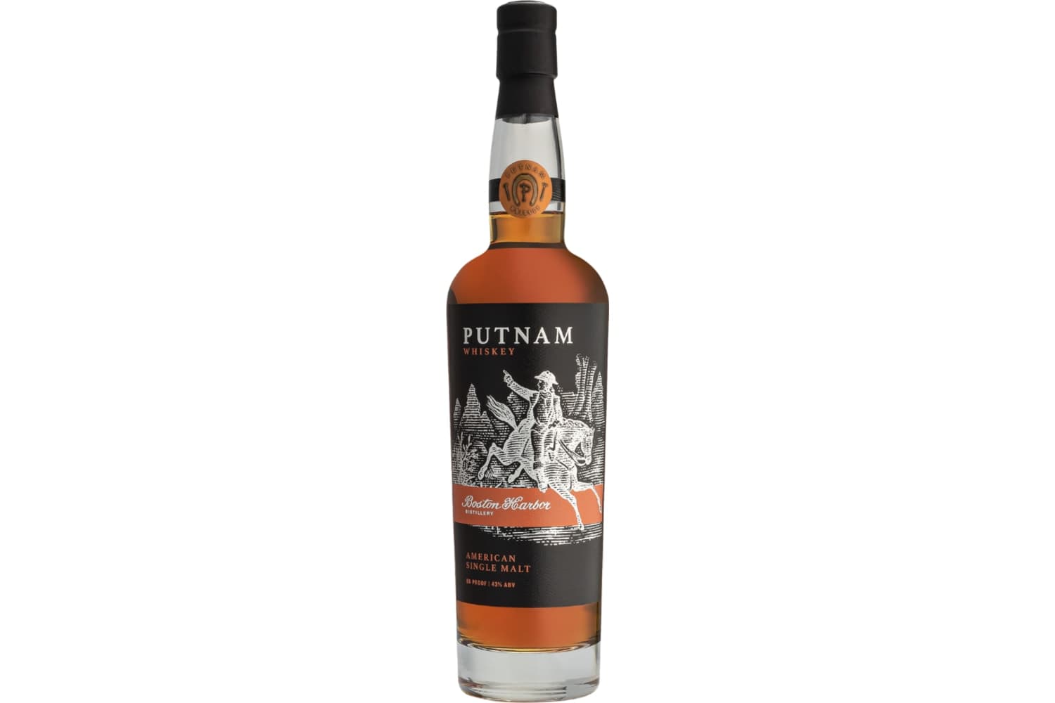 Boston Harbor Putnam New England Single Malt Whiskey 86 Proof 750mL Bottle