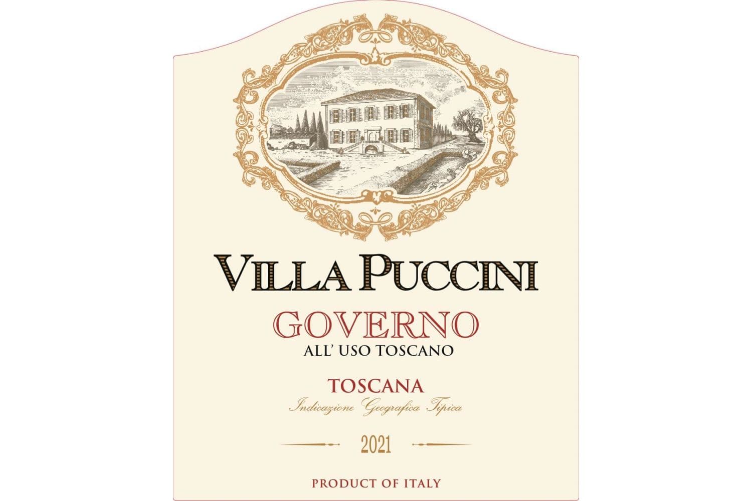 Villa Puccini Toscana Governo All' Uso 2022 750mL Bottle