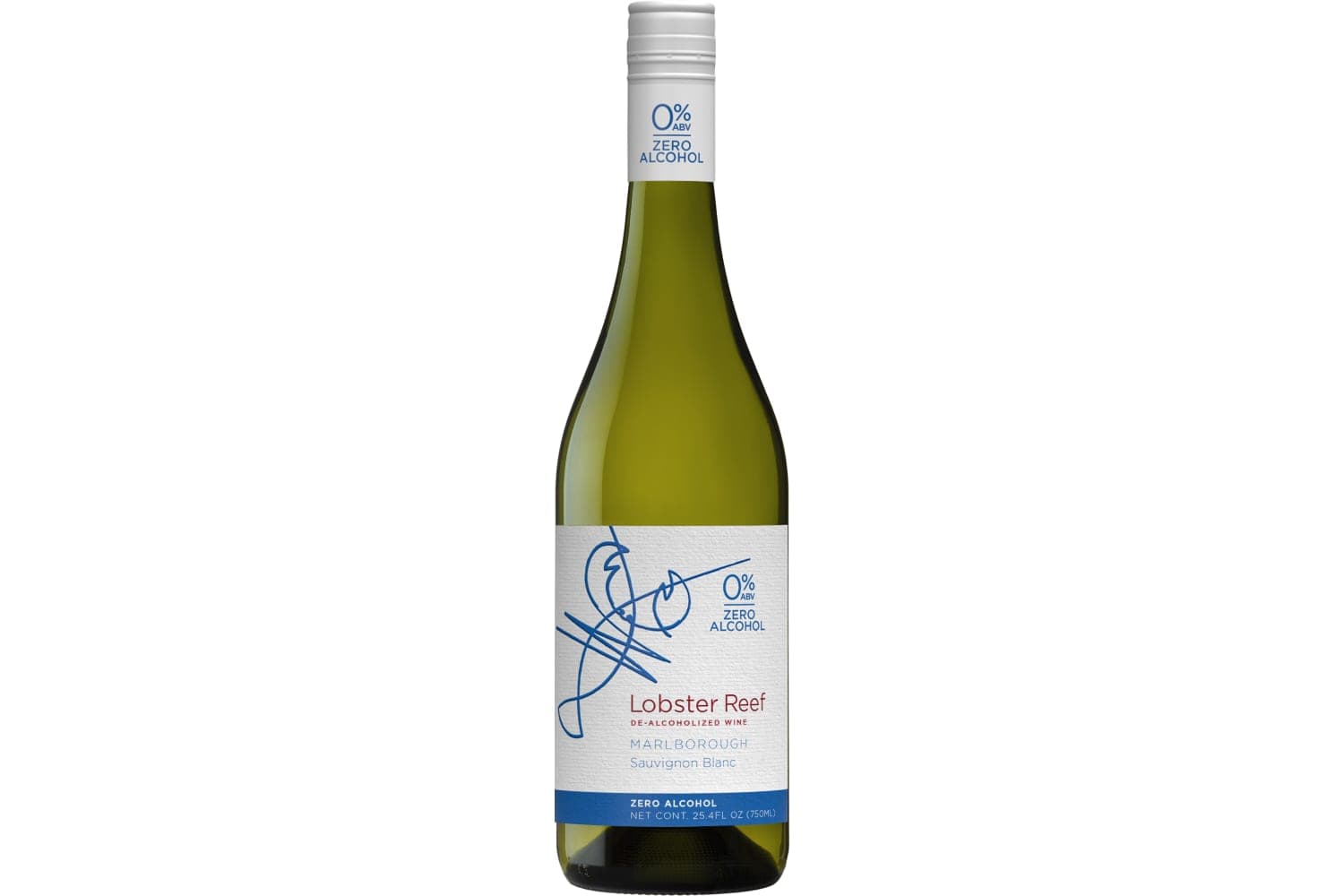 Lobster Reef Sauvignon Blanc 0% De-Alcoholized Wine Marlborough 2024 750mL Bottle
