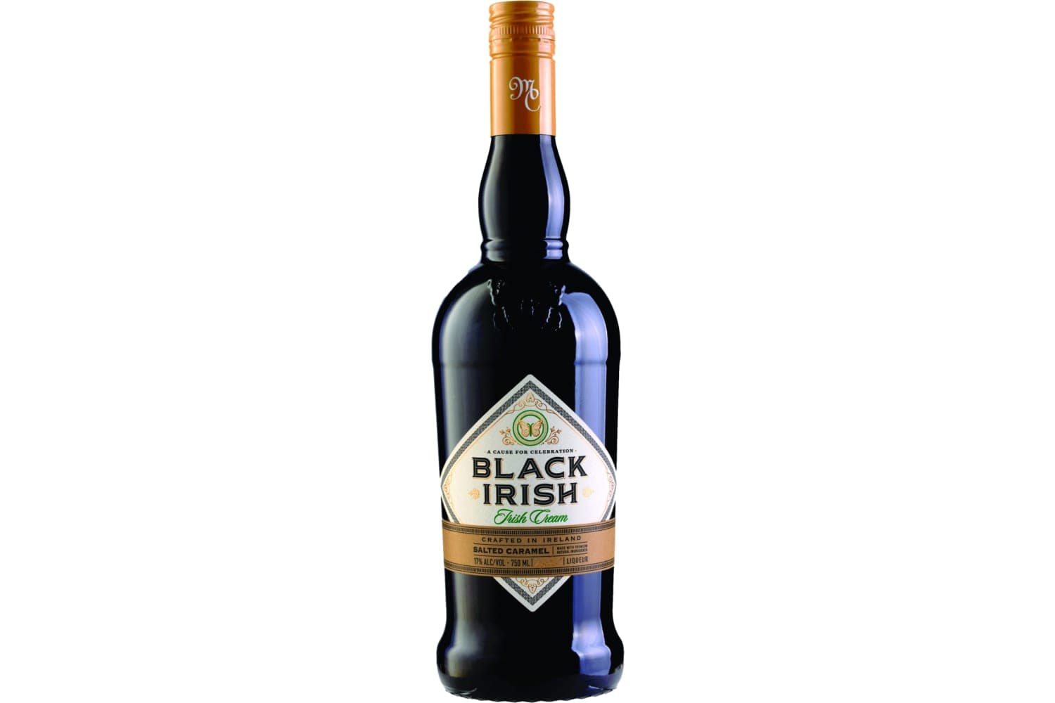 Black Irish Salted Caramel Irish Cream Liqueur 750mL Bottle