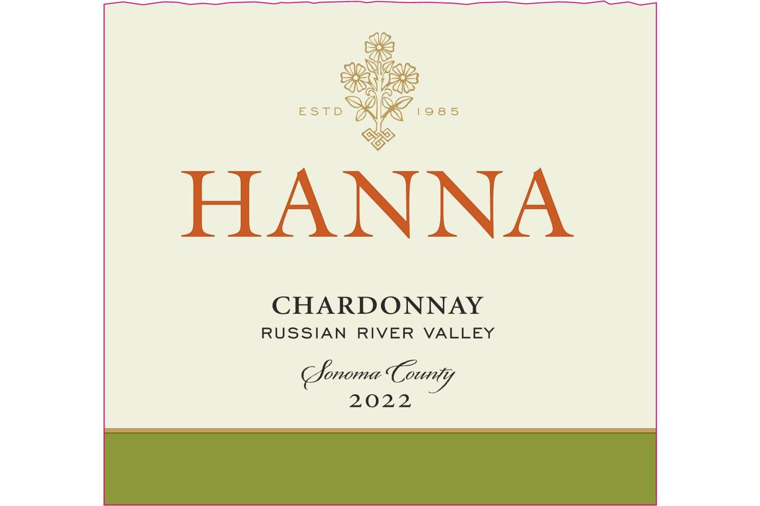 Hanna Chardonnay 2022 750mL Bottle