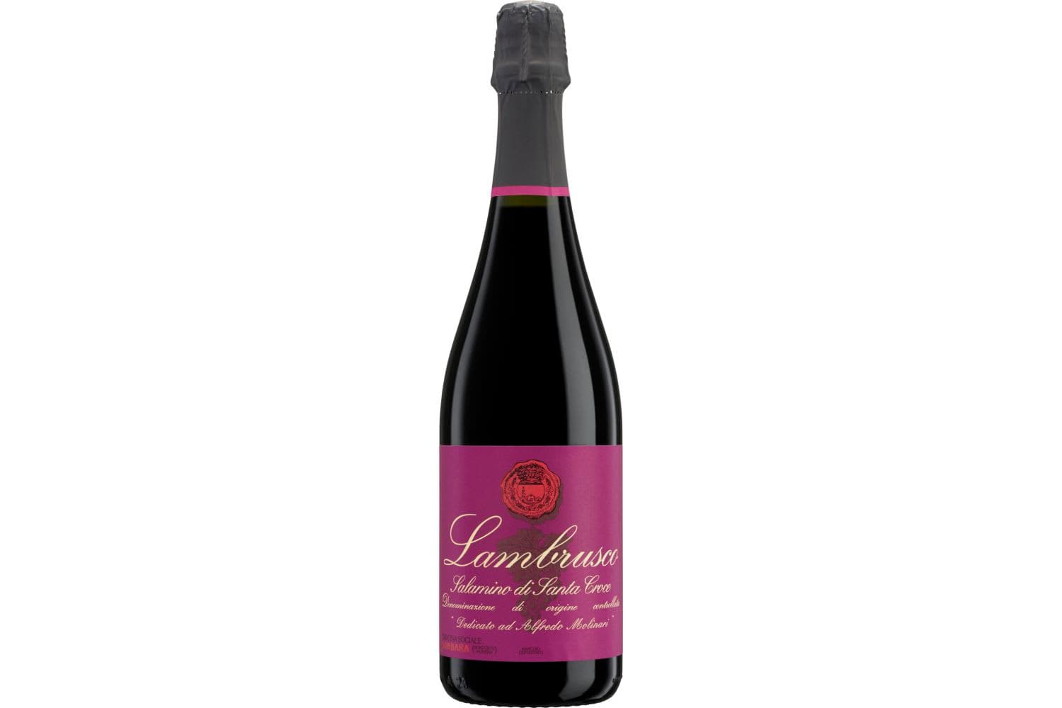 Carpi e Sorbara Lambrusco Alfredo Molinari 750mL Bottle