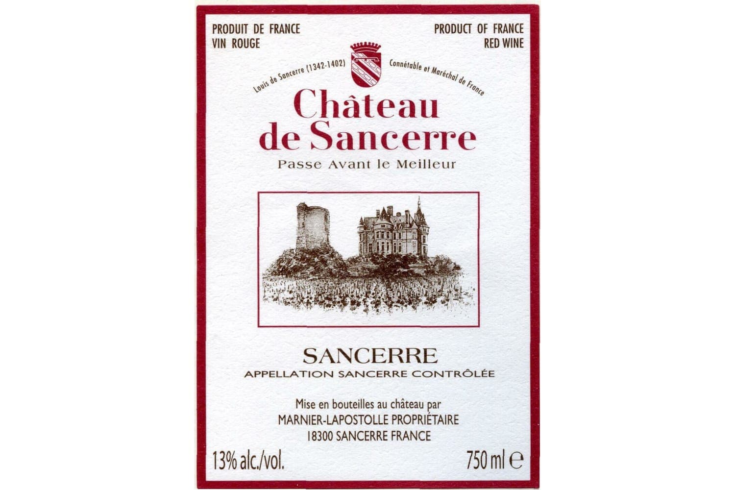 Chateau de Sancerre Sancerre Rouge 2019 750mL Bottle