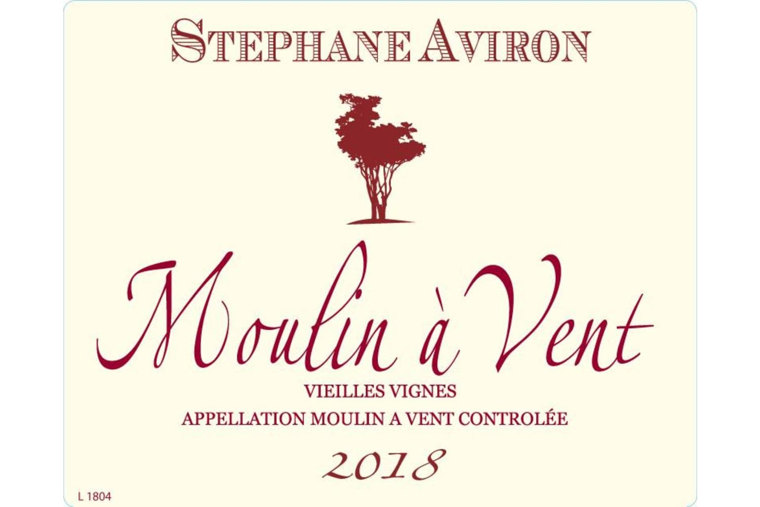 Stephane Aviron Moulin a Vent 2020 750mL Bottle