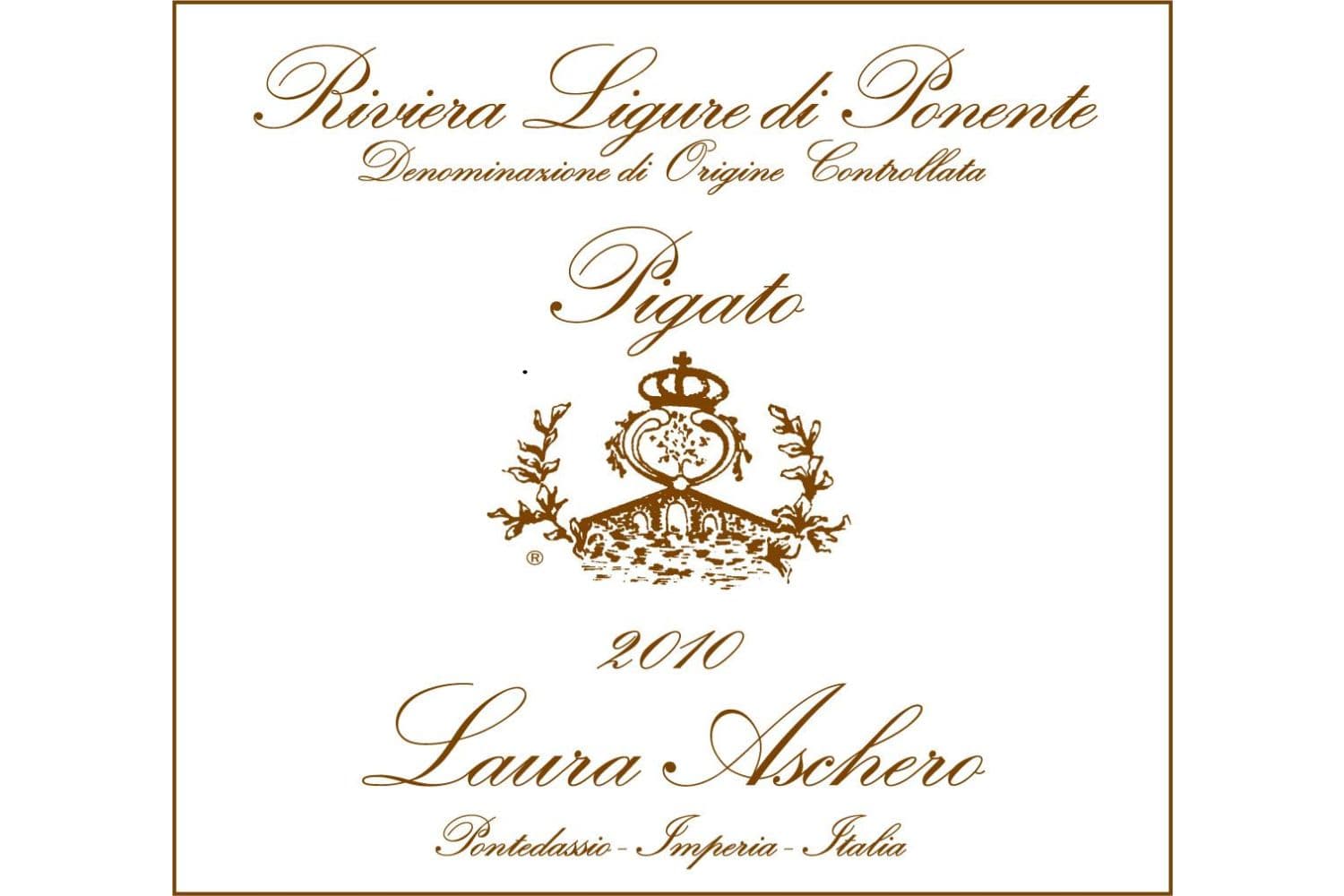 Laura Aschero Pigato Riviera Ligure di Ponente 2021 750mL Bottle
