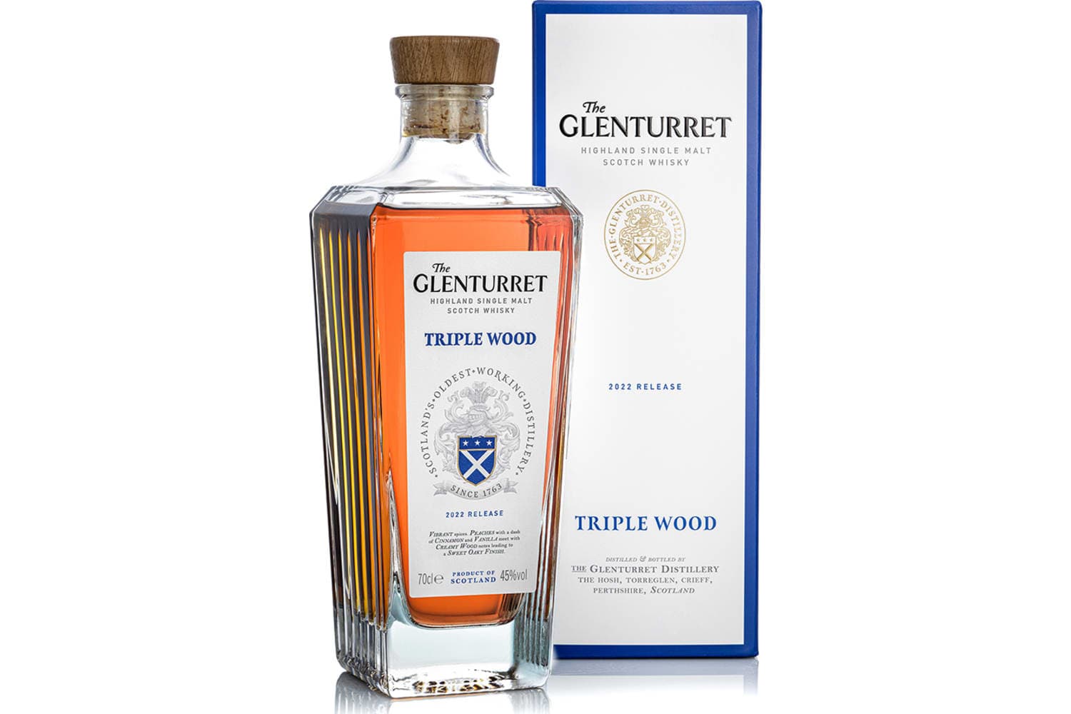 Glenturret 2022 Release Triple Wood Highland Single Malt Scotch Whisky 750mL Bottle