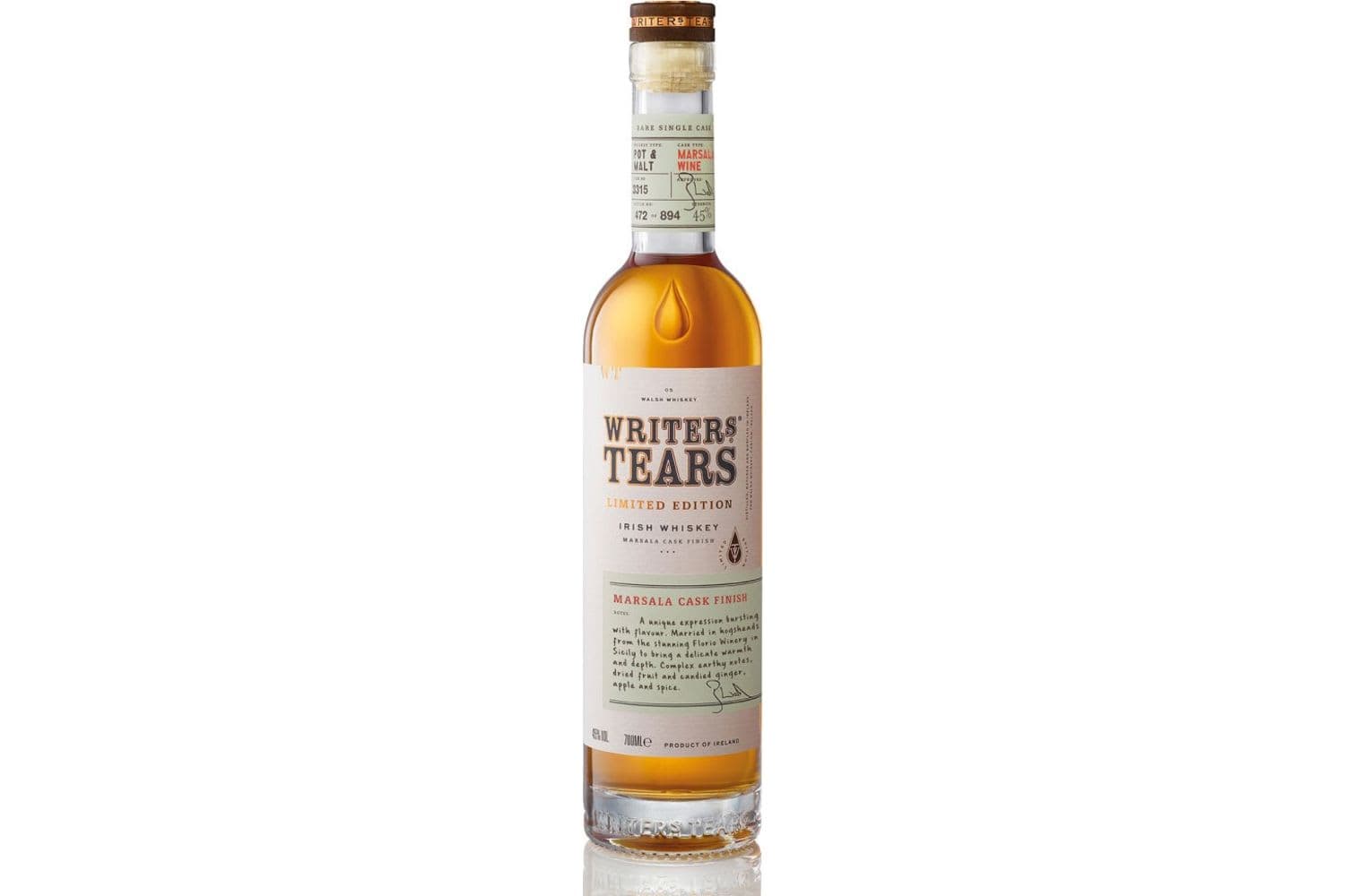 Writers Tears Florio Marsala Cask Finish Whiskey 750mL Bottle