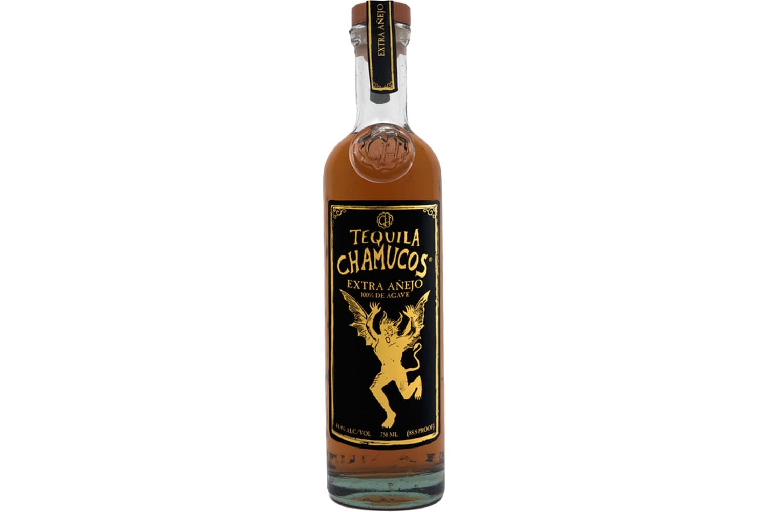 Chamucos Tequila Extra Anejo 750mL Bottle