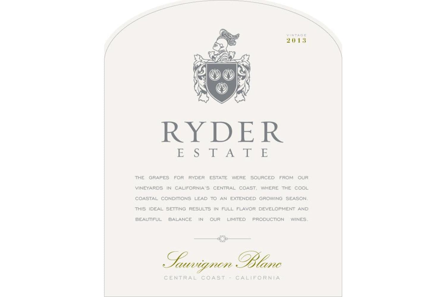 Ryder Estate Sauvignon Blanc 2020 750mL Bottle